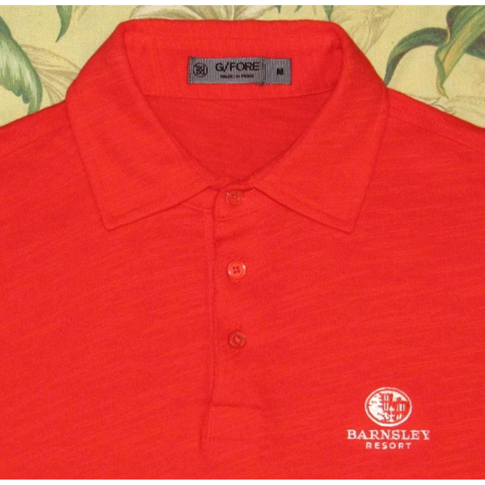 G/FORE G/FORE Poppy Red Clubhouse Slub Cotton Slim Fit Polo Shirt Barnsley Resort M Mens Polo Shirt Size US M / EU 48-50 / 2 - 2 Thumbnail