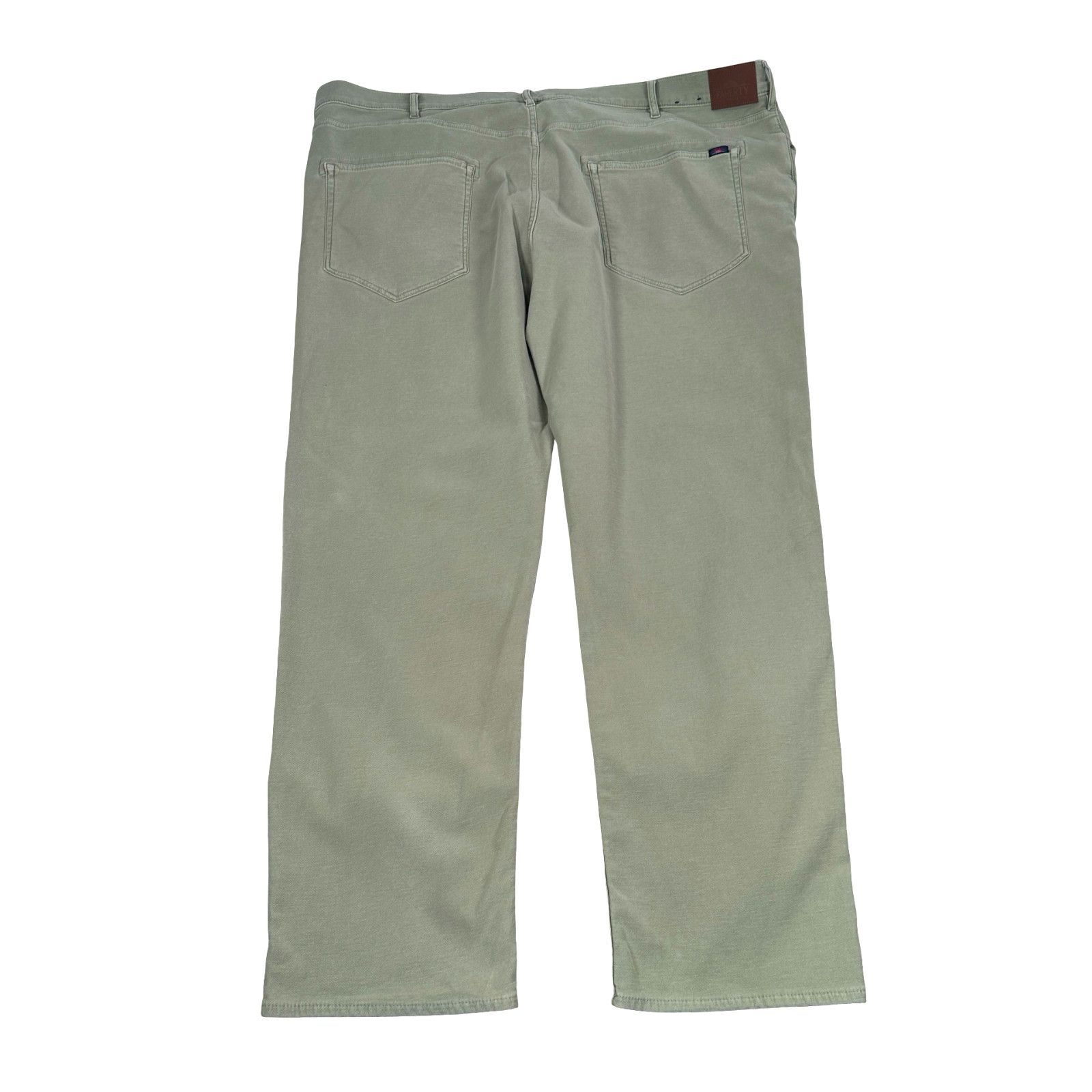 Faherty Faherty Stretch Terry Pants Men’s 46x30 Olive Green Cotton Size US 44 / EU 60 - 2 Thumbnail