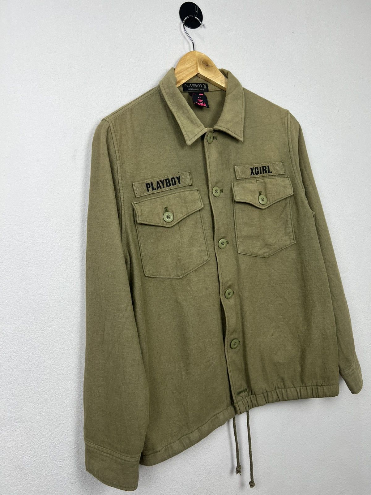 X-Girl X-girl x Playboy Big Logo Military Jacket Size M / US 6-8 / IT 42-44 - 2 Thumbnail