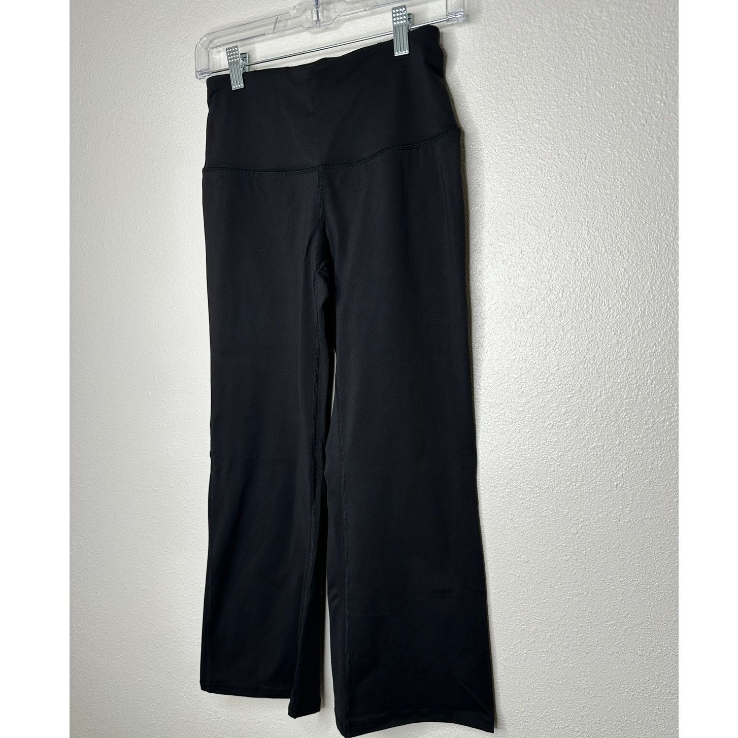 Other NWT YogiPace Black Wide Waistband Crop Wide Leg Yoga Pant S Size 27" / US 4 / IT 40 - 4 Thumbnail
