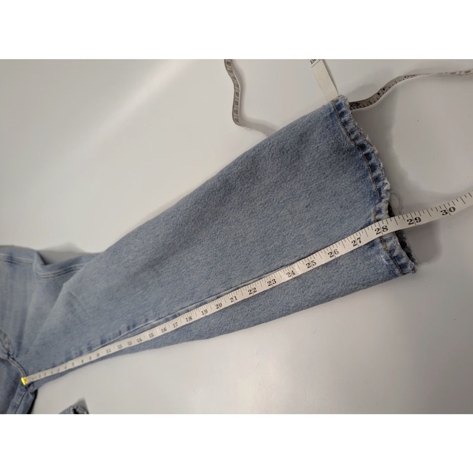 Agolde AGolde High Rise Pinch Waist Denim Jeans Size 24 Light Blue A095-1141 Jeans Women 5-Pocket Slim Casual 24 Blue Size 42" / US 20 - 7 Thumbnail