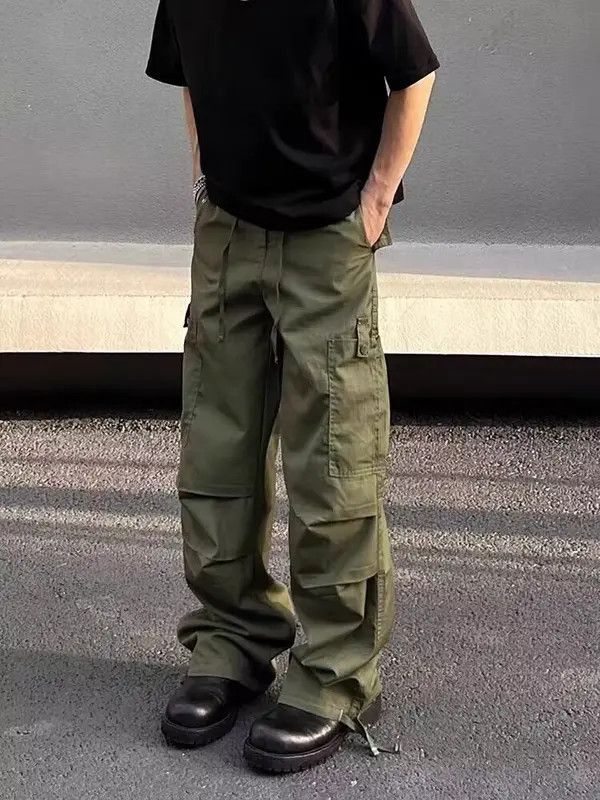 VIBE Vintage paratrooper green rare cargo trousers Size US 34 / EU 50 - 1 Thumbnail