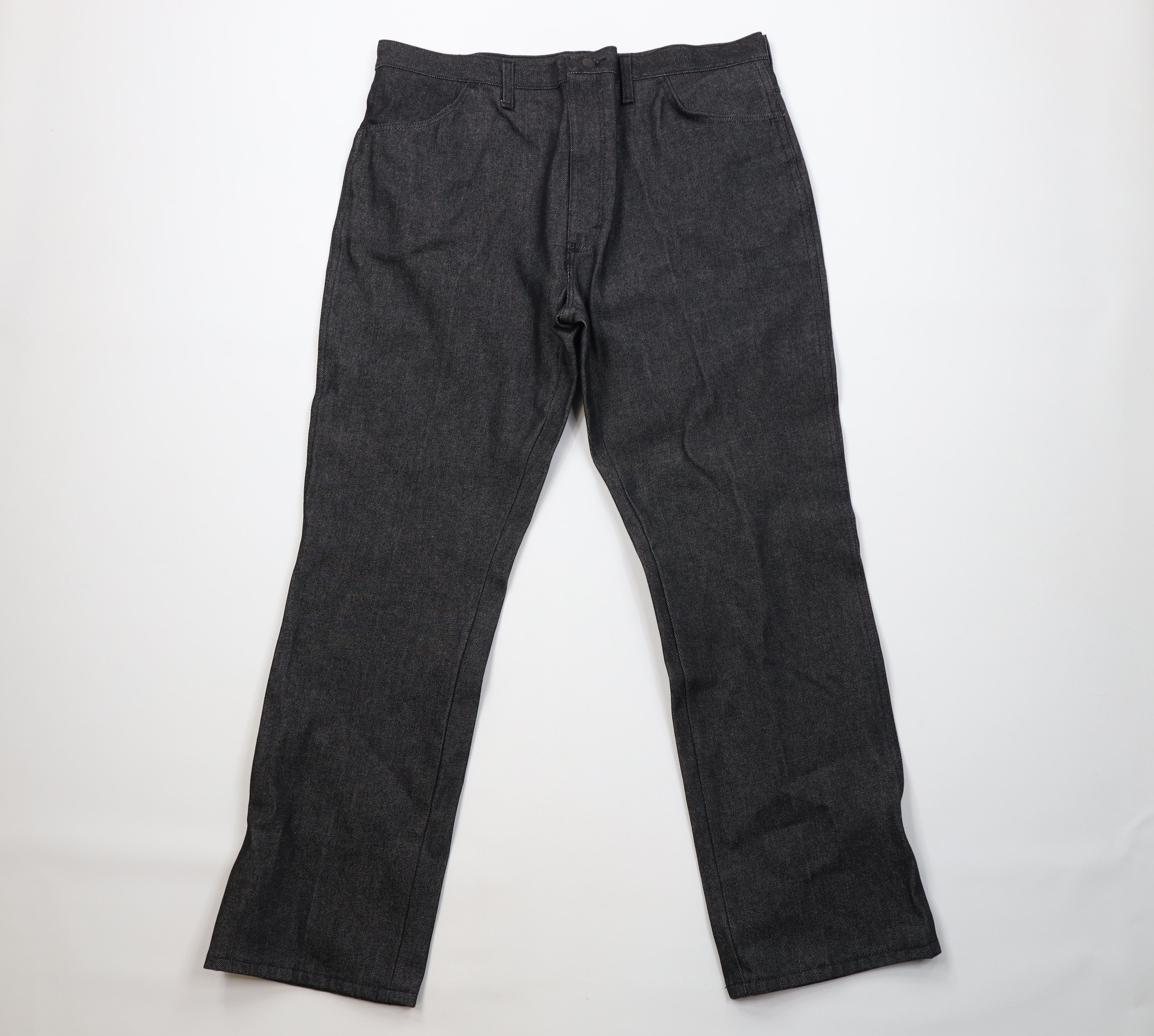 Wrangler Deadstock Vintage 70s Wrangler Rustler Jeans Black USA Size US 40 / EU 56 - 1 Thumbnail