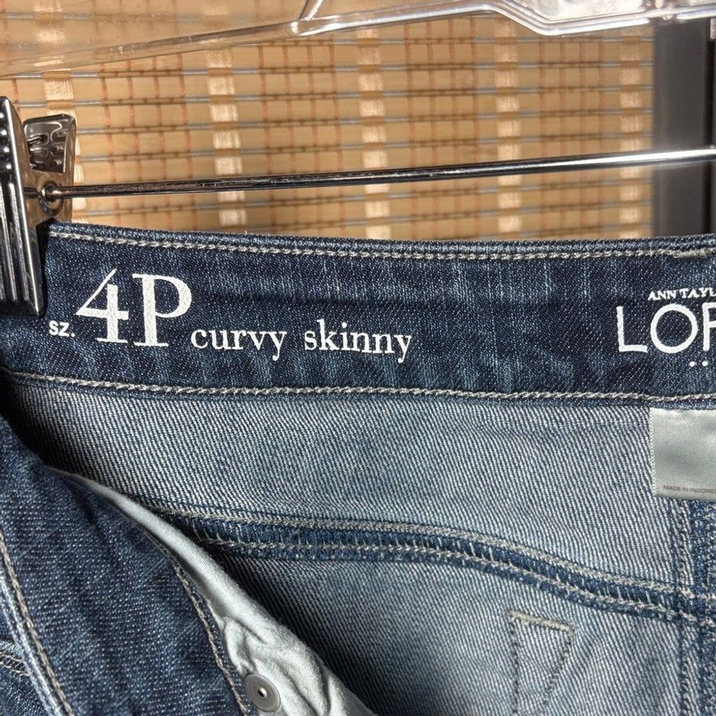 Loft Women's LOFT Curvy Skinny Jeans Size 27" / US 4 / IT 40 - 4 Thumbnail