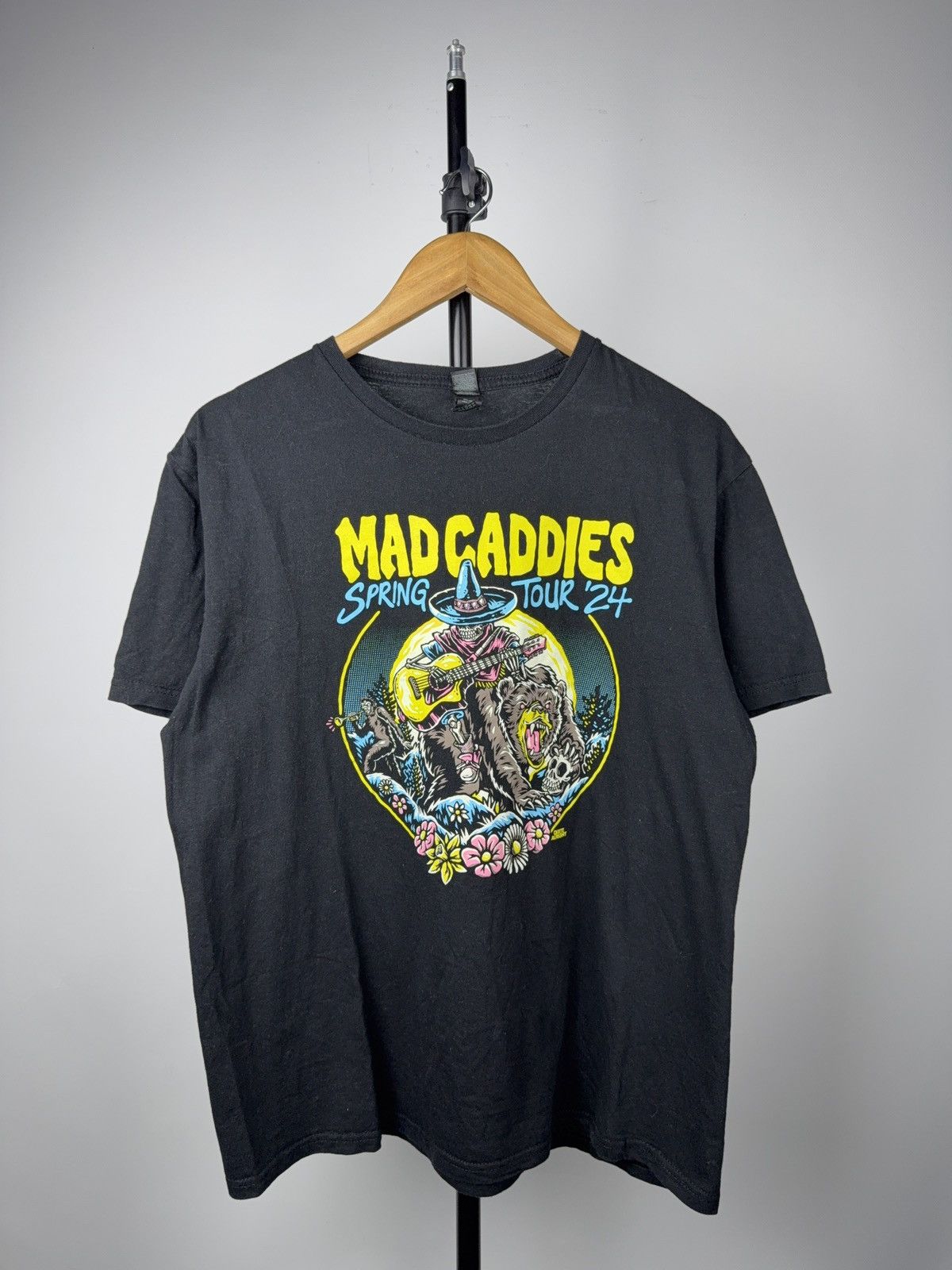 Vintage 00s Mad Caddies Spring Tour 2024 Graphic Band Tee Shirt Size US L / EU 52-54 / 3 - 1 Thumbnail