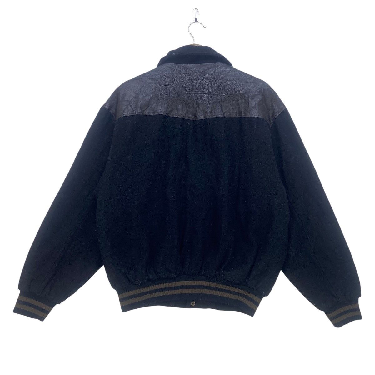 Other Vintage Georgia Coffee Big Logo Sheepskin Varsity Jacket Size US M / EU 48-50 / 2 - 1 Thumbnail