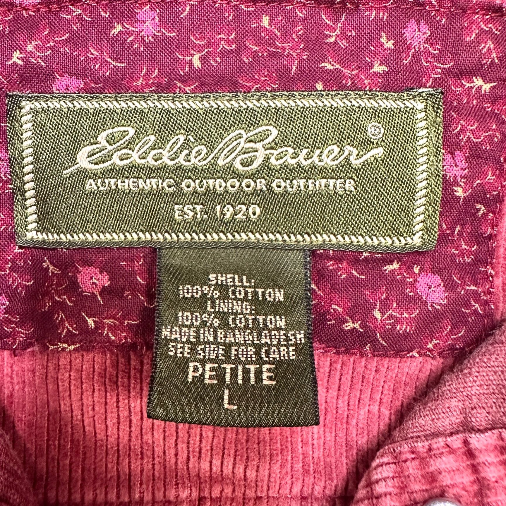 Eddie Bauer VINTAGE Eddie Bauer Jacket Womens L Red Corduroy Pockets Button Coat Set? Size L / US 10 / IT 46 - 6 Thumbnail