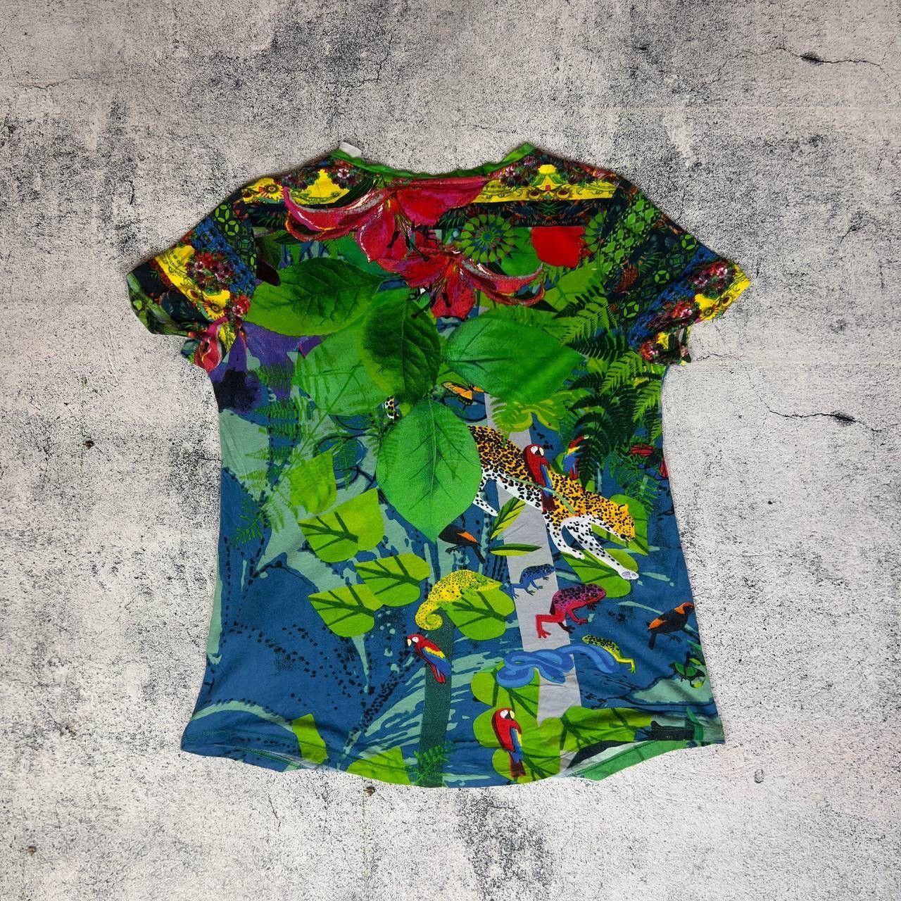 Desigual Desigual Tee Women's Size L Multicolor Viscose Short Sleeve` Size L / US 10 / IT 46 - 5 Thumbnail