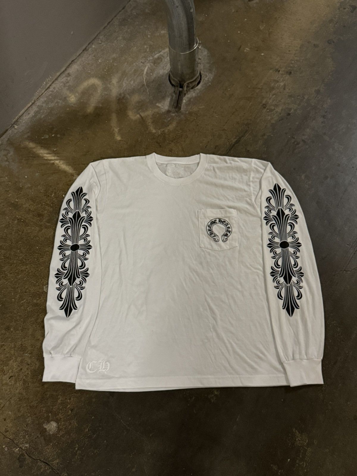 Chrome Hearts Chrome Hearts Horseshoe Floral Longsleeve Size US L / EU 52-54 / 3 - 1 Thumbnail