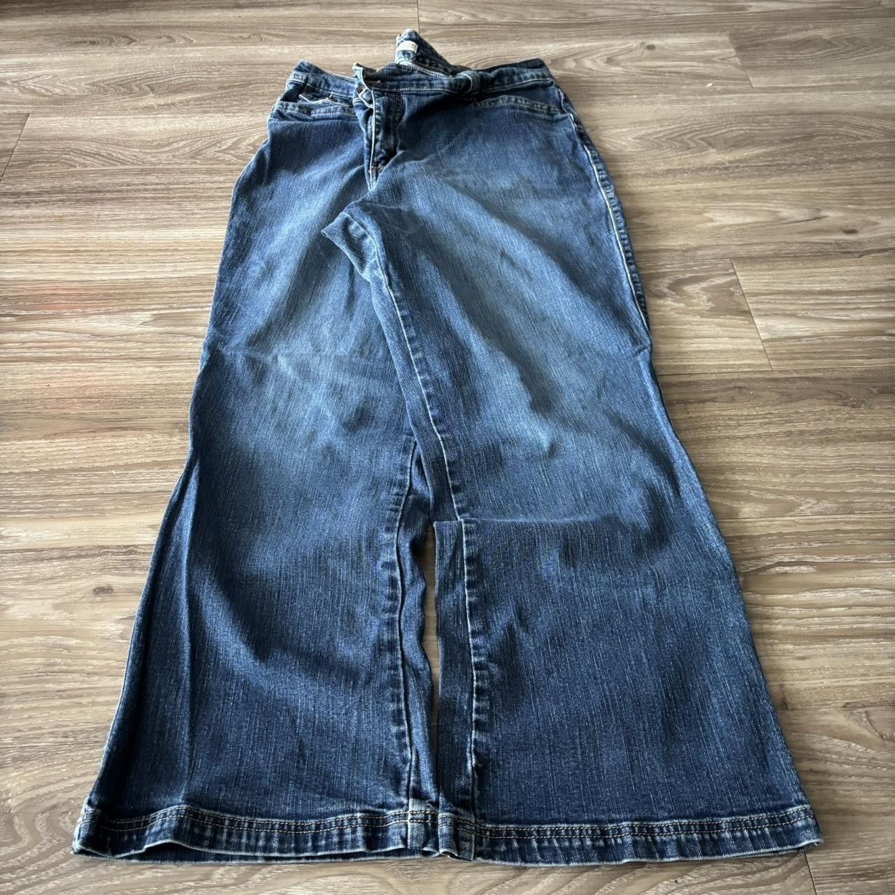 Vintage Crazy Vintage Y2K/2000s Baggy Medium Wash Skater Denim Jeans! 40x30 Size US 40 / EU 56 - 3 Thumbnail