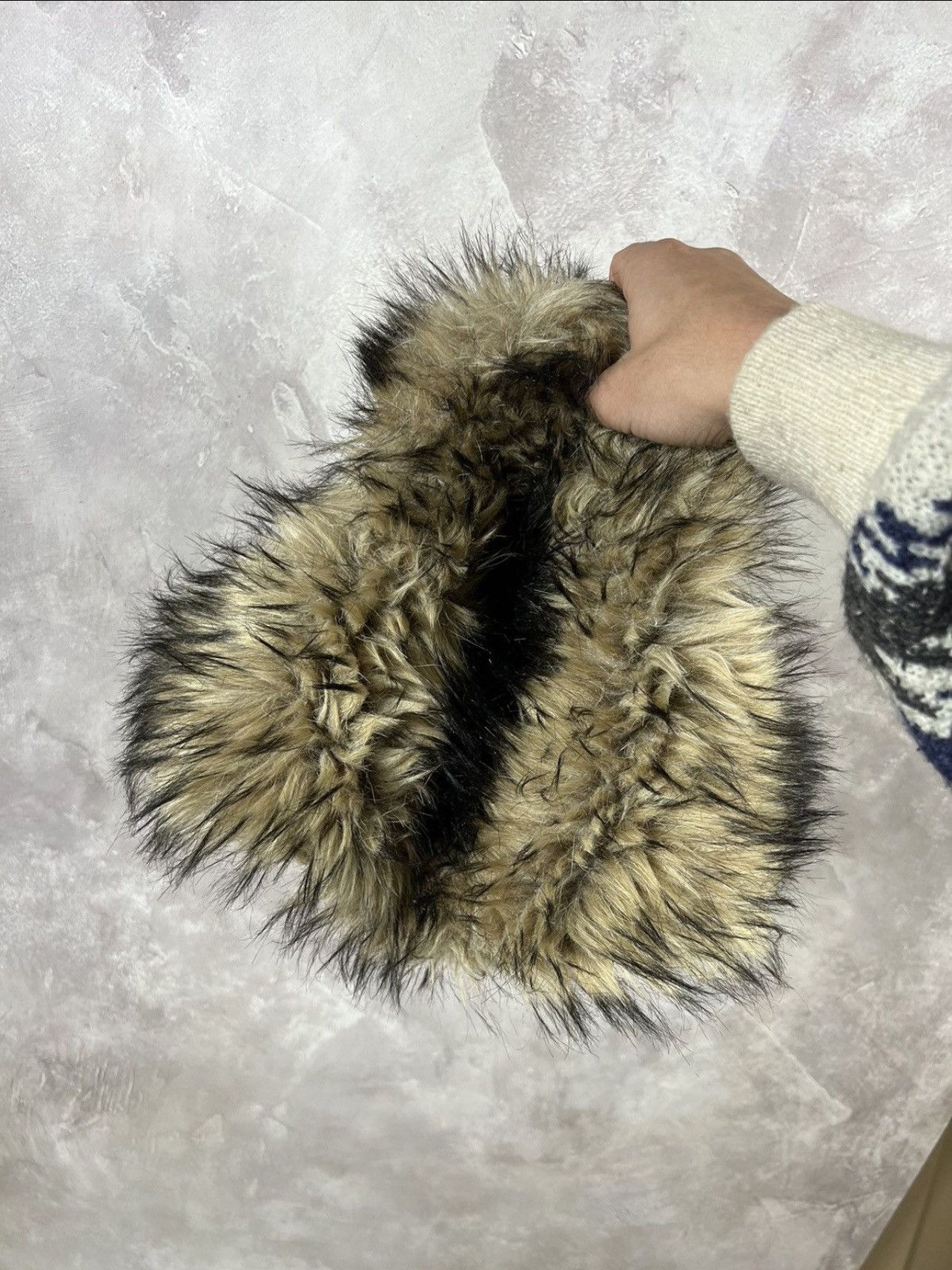 Fjallraven Vintage IfSixWasNine Style Fjal Raven Fur Fuzzy Ushanka Hat Size ONE SIZE - 5 Thumbnail