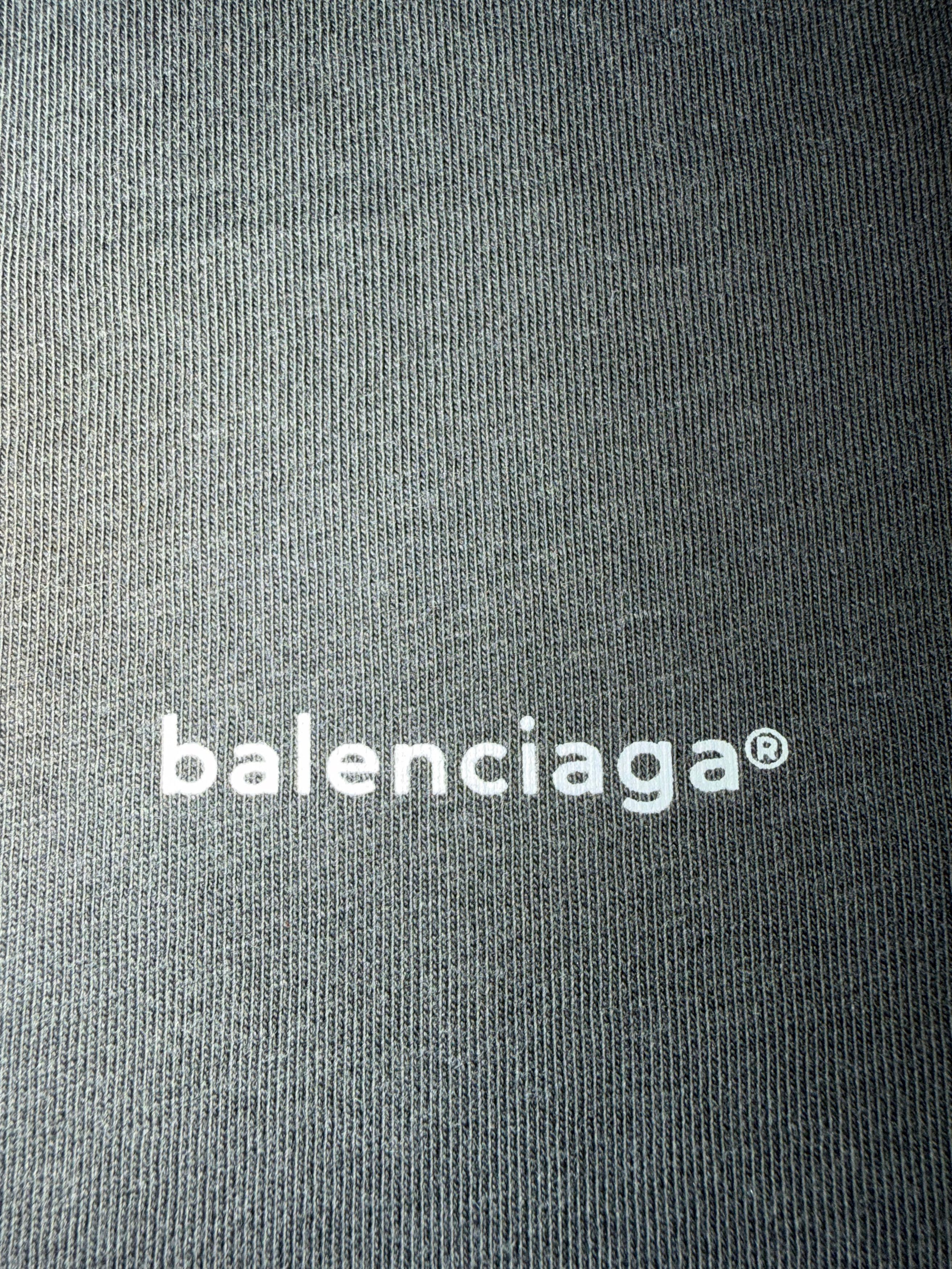 Balenciaga Archetype 2017 Dark Logo Short Sleeve Tee T-Shirt Medium Size M / US 6-8 / IT 42-44 - 10 Thumbnail