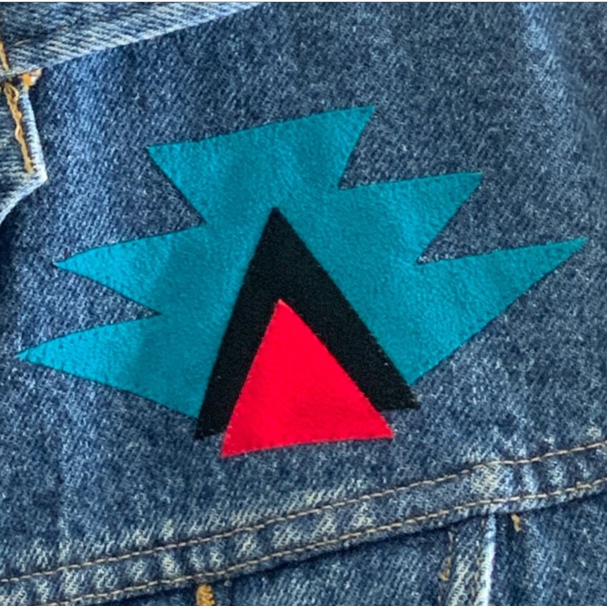 Lee Lee Riders Rodeo Western Appliqué Vintage Denim Jean Jacket Size S / US 4 / IT 40 - 7 Thumbnail