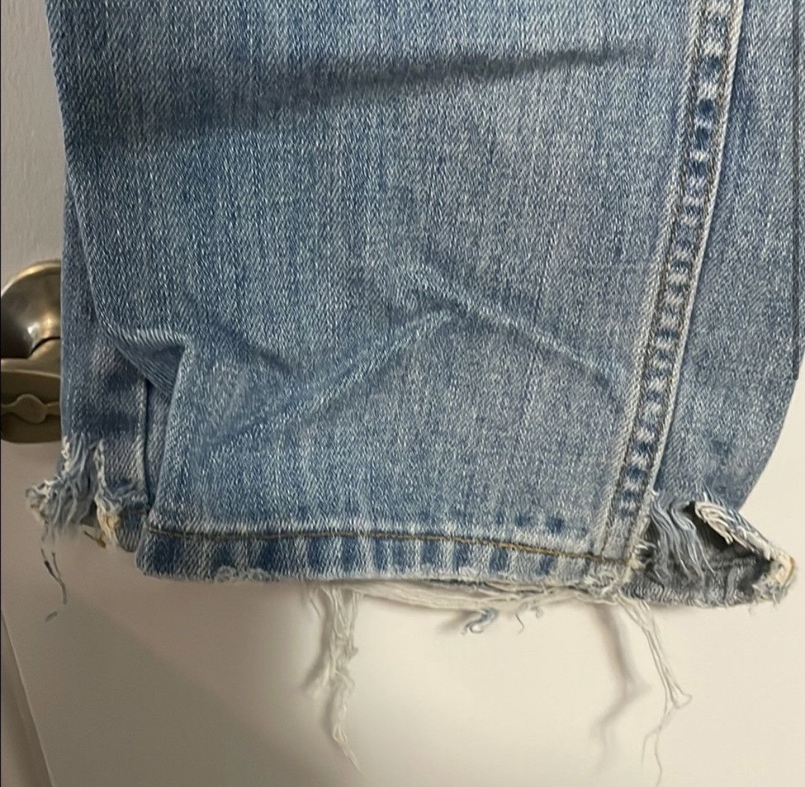 Aeropostale Aeropostale Blue Ripped Bootcut Jeans Size US 33 - 6 Thumbnail