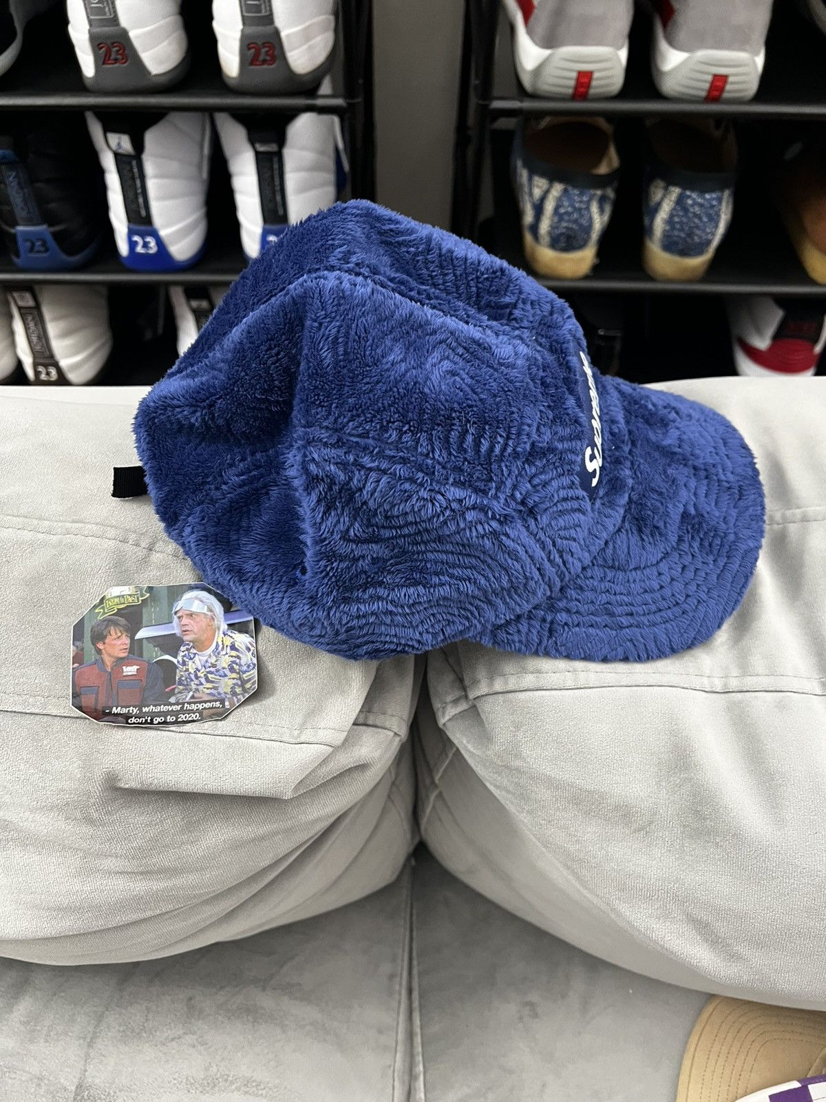 Supreme Supreme Navy Blue Cap Size ONE SIZE - 4 Thumbnail