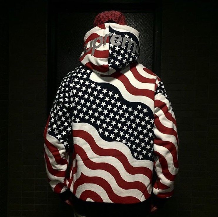 Supreme Supreme 14FW USA 3M Reflective Logo Thermal Zip Up Hoodie Size US XL / EU 56 / 4 - 10 Thumbnail
