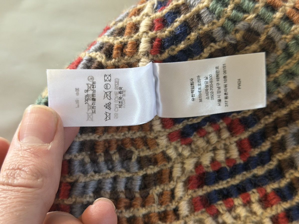 Supreme Supreme Yarn Appliqué Beanie ‘Khaki’ Size ONE SIZE - 9 Thumbnail