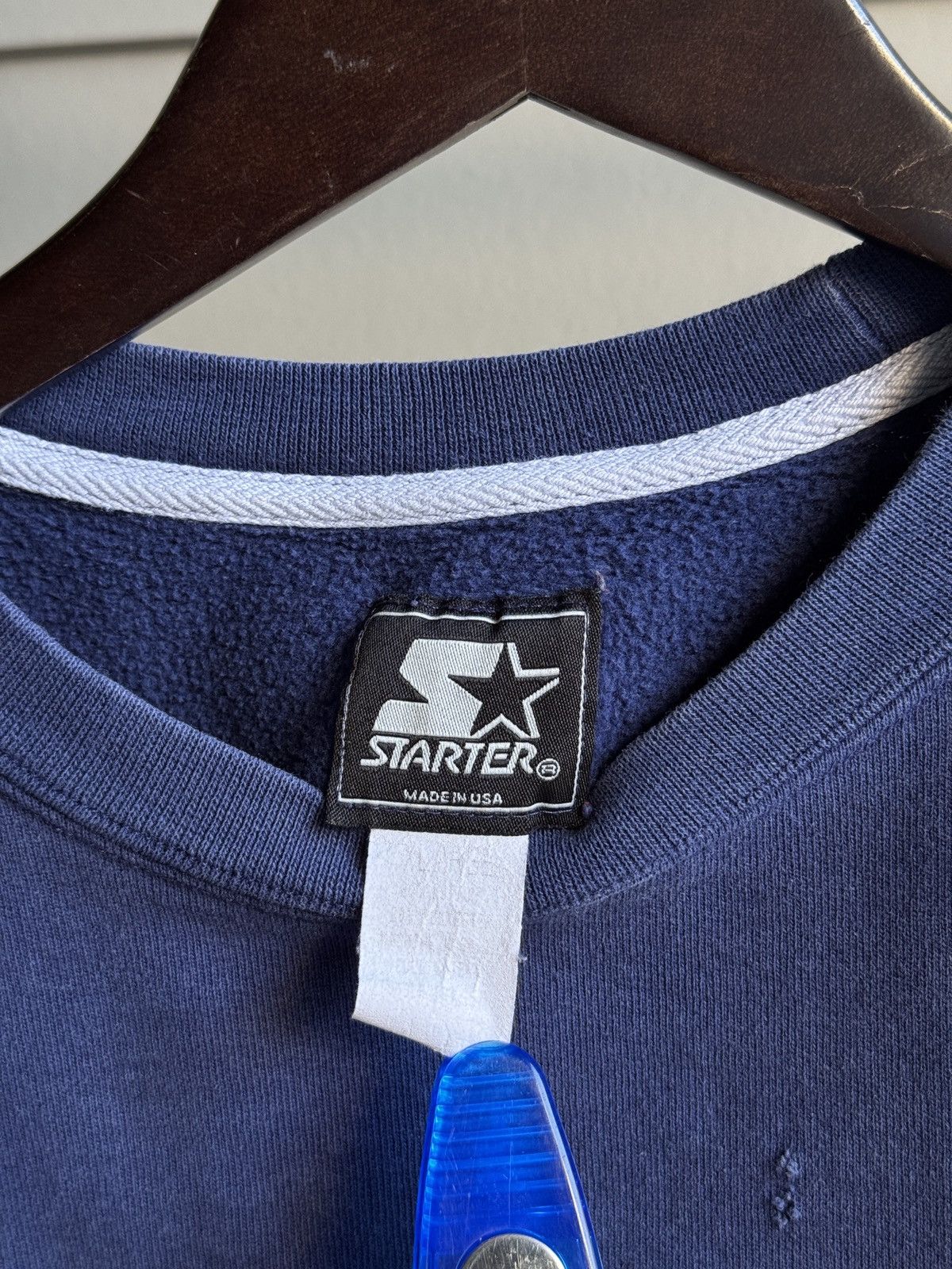 Starter Vintage STARTER Sweatshirt Big Logo Embroidery USA made Size US L / EU 52-54 / 3 - 7 Thumbnail