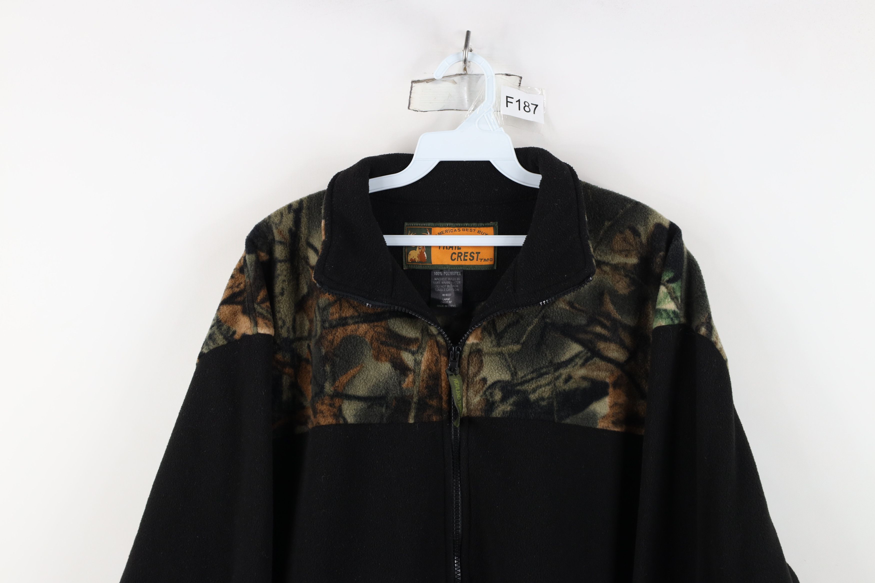 Vintage Vintage 90s Y2K Streetwear Camouflage Fleece Jacket Coat Size US L / EU 52-54 / 3 - 2 Thumbnail