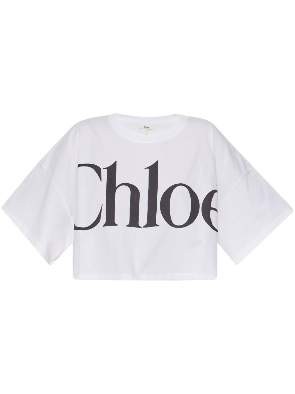 LOGO COTTON CROPPED T-SHIRT