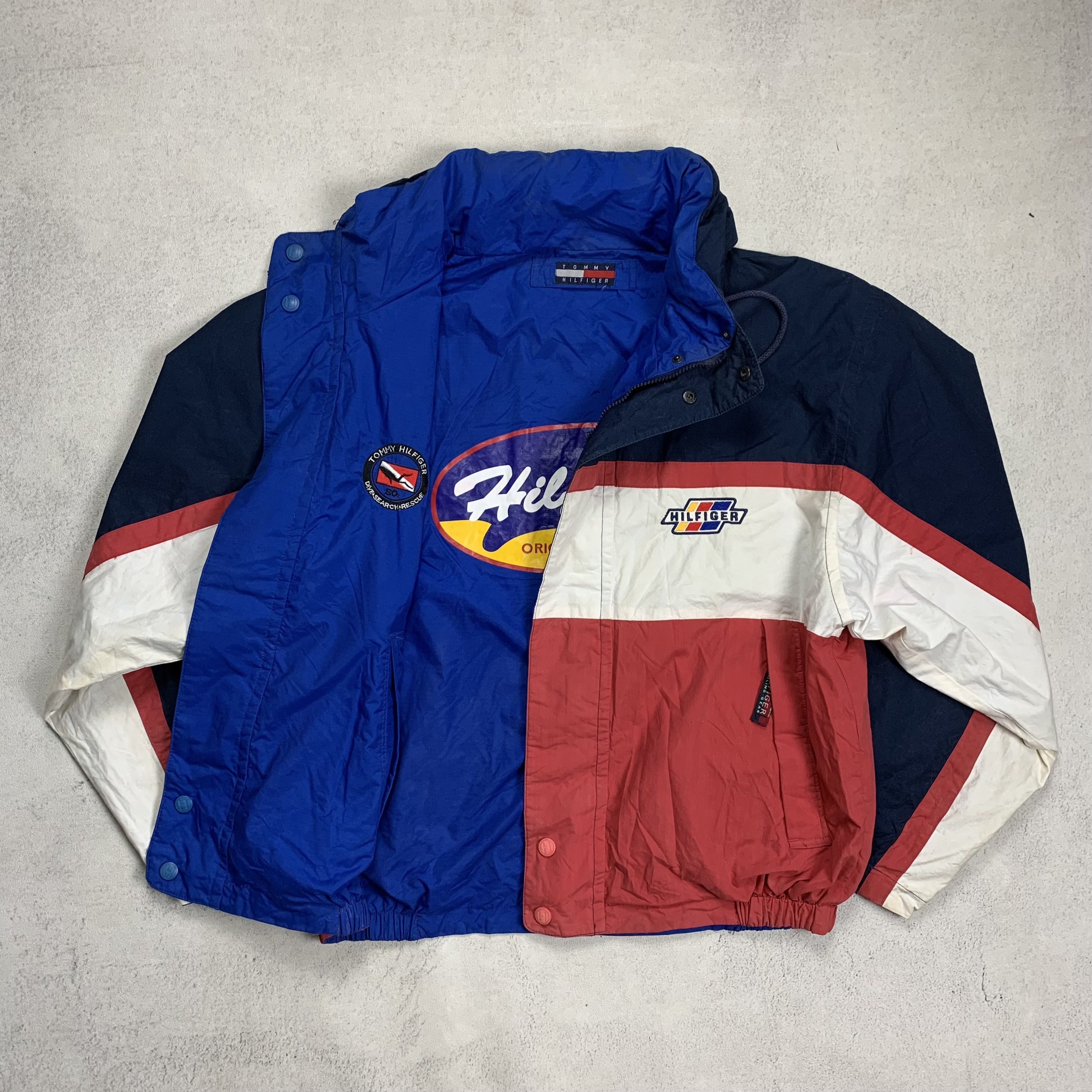 Tommy Hilfiger Vintage Reversible Tommy Hilfiger Sailing Gear Jacket Size US L / EU 52-54 / 3 - 1 Thumbnail
