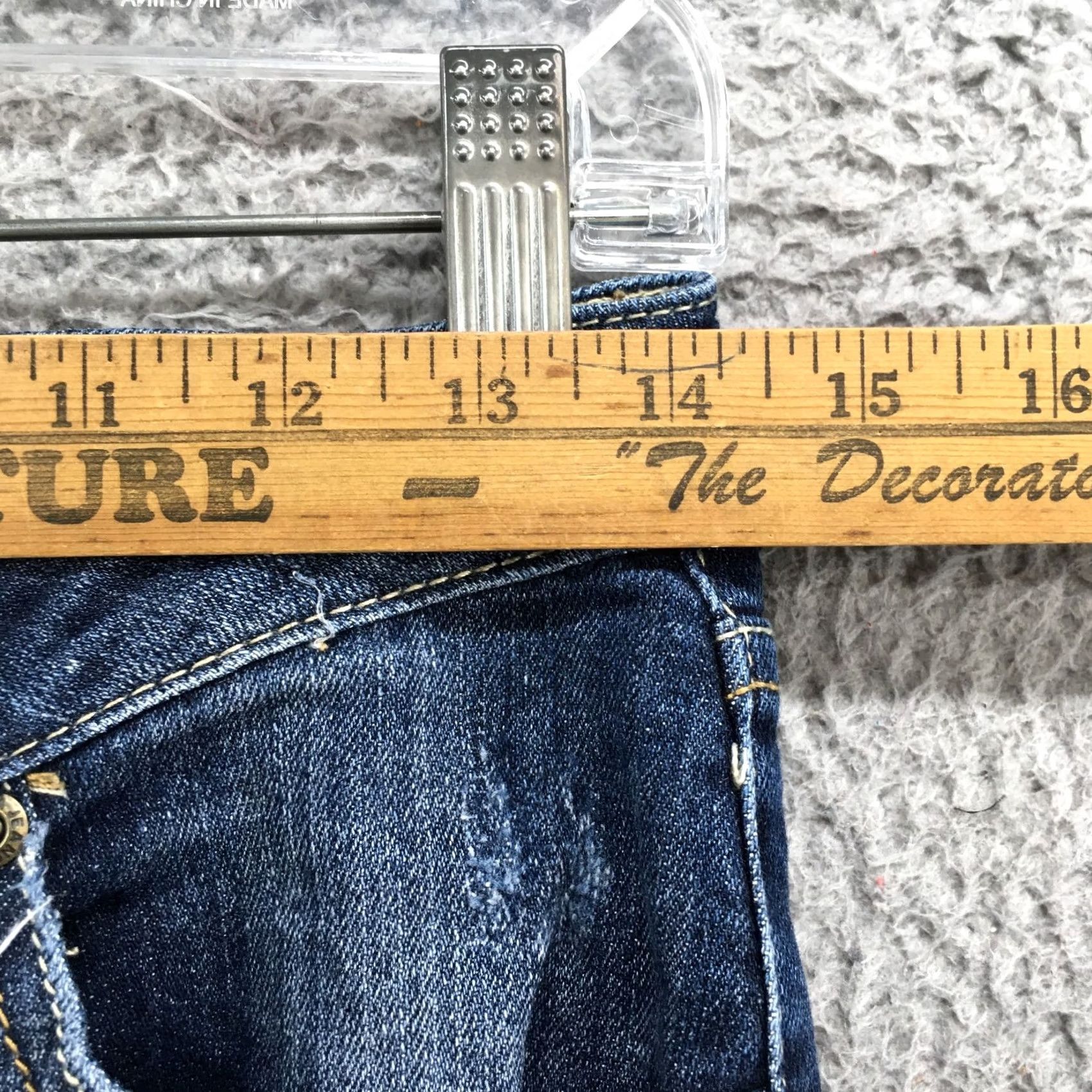 Vintage Arizona Jean Co. Bootcut Jeans Womens 1 Average Blue Denim Zip Jeans Womens Regular 28 Inseam 30.5 in Shoes? No — (adjusted) Size 25" / US 0 / IT 36 - 5 Thumbnail