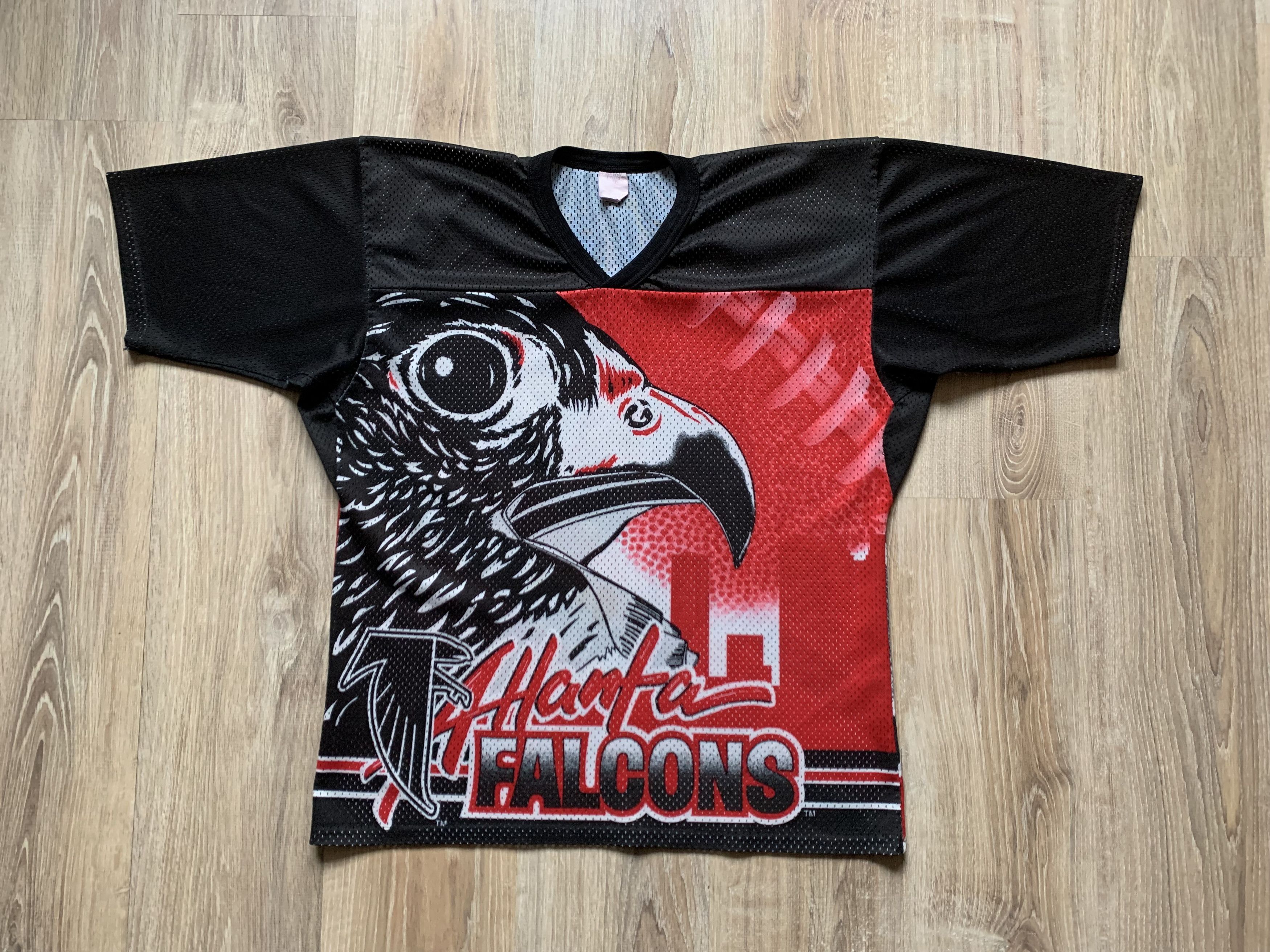 Ccm × NHL × Vintage Very Rare Atlanta Falcons CCM Hockey Jersey Overprint Size US S / EU 44-46 / 1 - 9 Thumbnail