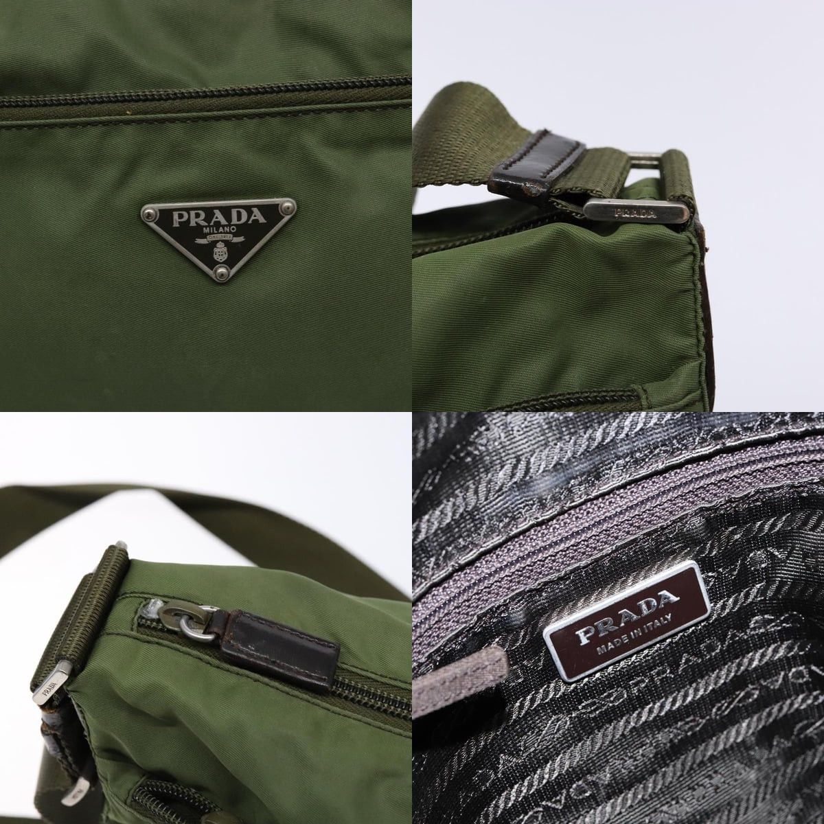 Prada PRADA Shoulder Bag Nylon Khaki Silver Size ONE SIZE - 11 Thumbnail