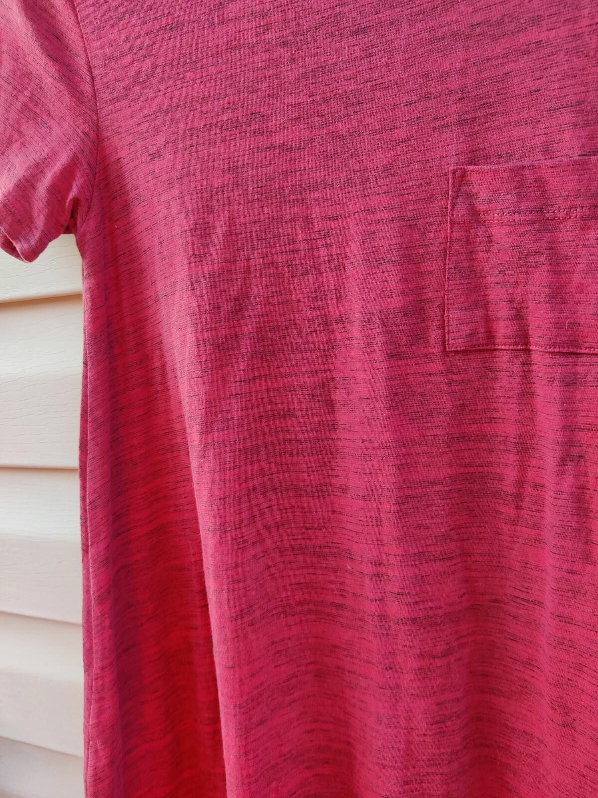 Other LulaRoe Carly Swing Shift T Shirt Dress XXS Hi Low Red Size XXS / US 00 / IT 34 - 5 Thumbnail
