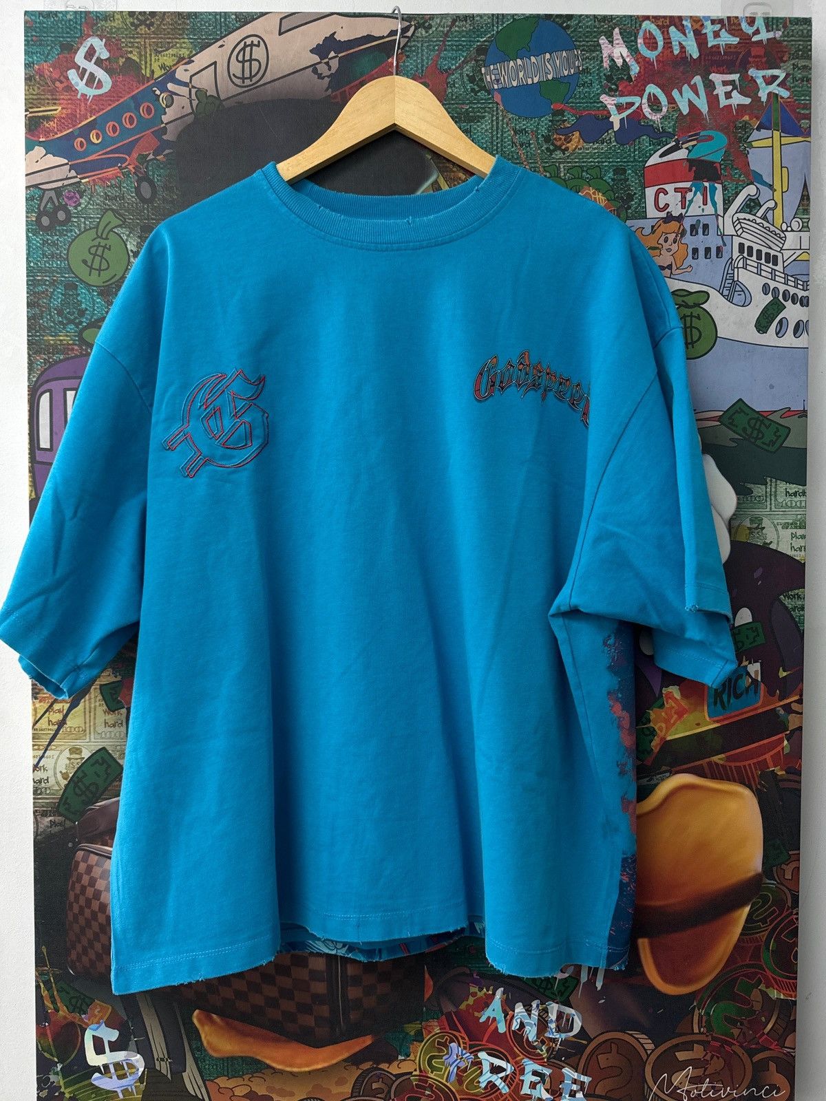 Godspeed Godspeed Natural Disaster Tee Panther Blue Size US XL / EU 56 / 4 - 2 Thumbnail