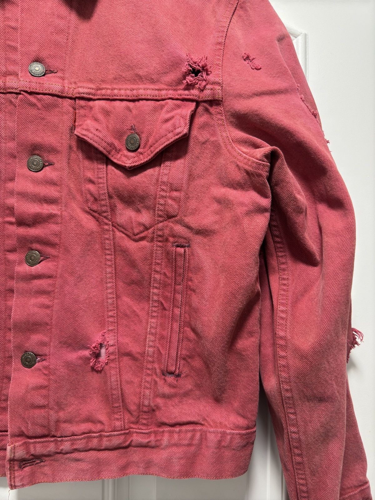 Levi's Dyed Distressed Type 3 Denim Jacket Size US M / EU 48-50 / 2 - 3 Thumbnail