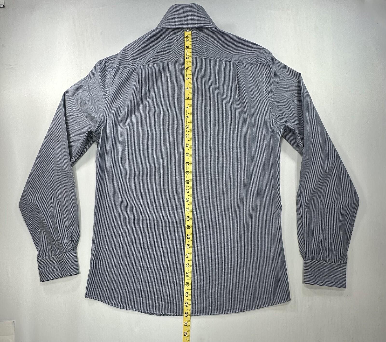 Tommy Hilfiger Tommy Hilfiger Check Slim Button-Up Blue Mens M 15.5/34-35 Size US M / EU 48-50 / 2 - 3 Thumbnail
