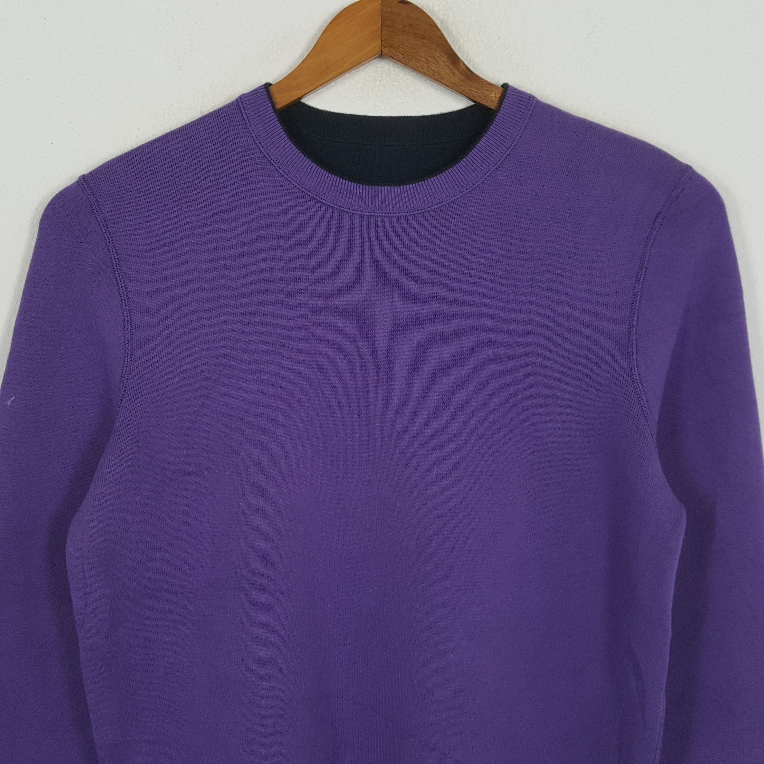 Lacoste × Vintage Vintage LACOSTE Fashion Brand Logo Reversible Sweatshirts Size US M / EU 48-50 / 2 - 2 Thumbnail