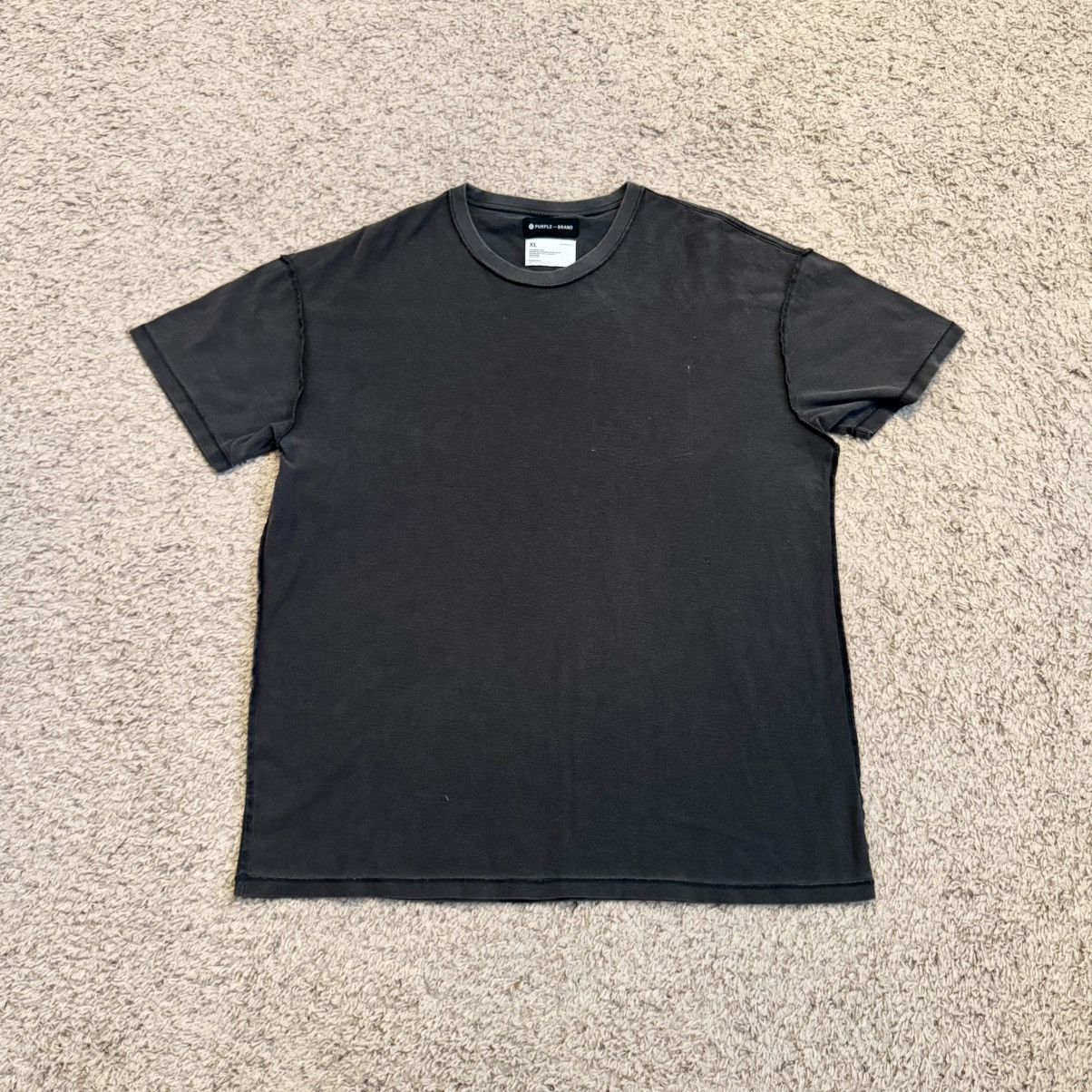 Purple Brand Purple Brand Inside Out Style Black Tee Size US XL / EU 56 / 4 - 2 Thumbnail