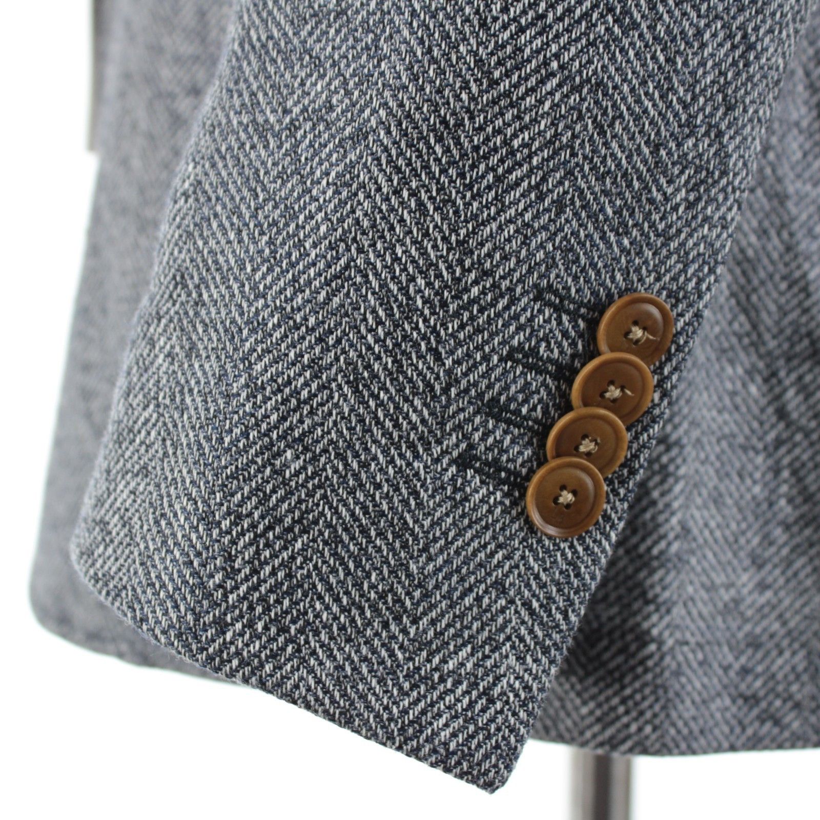 Luciano Barbera Luciano Barbera Sport Coat Size 40 US in Blue Size 40R - 3 Thumbnail