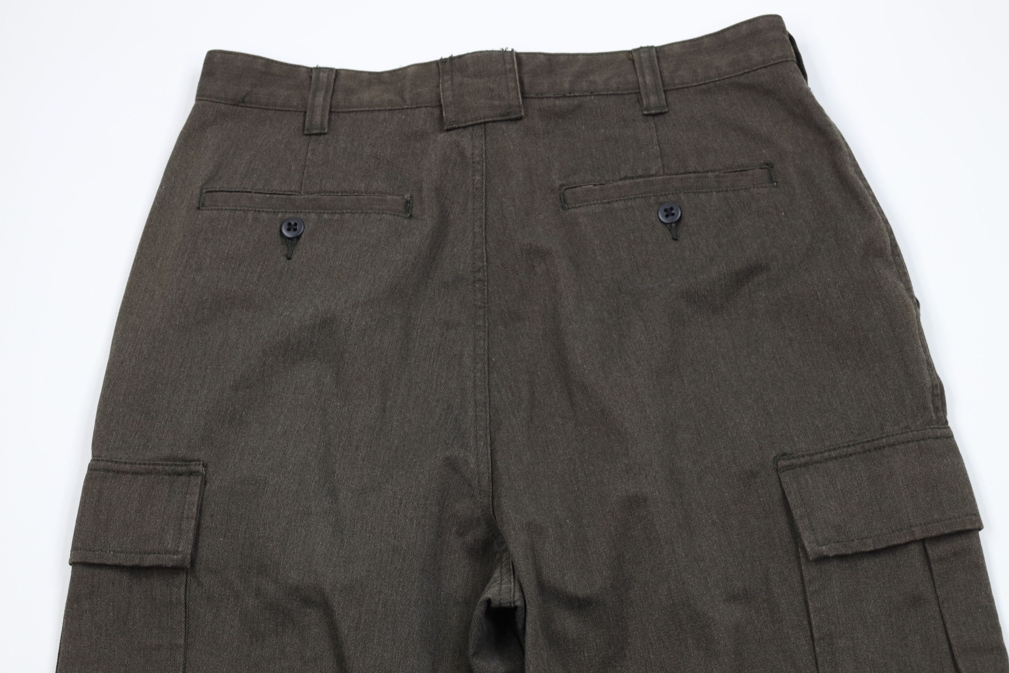 Tommy Hilfiger Vintage 90s Tommy Hilfiger Heavy Wide Leg Cargo Pants Green Size US 32 / EU 48 - 8 Thumbnail
