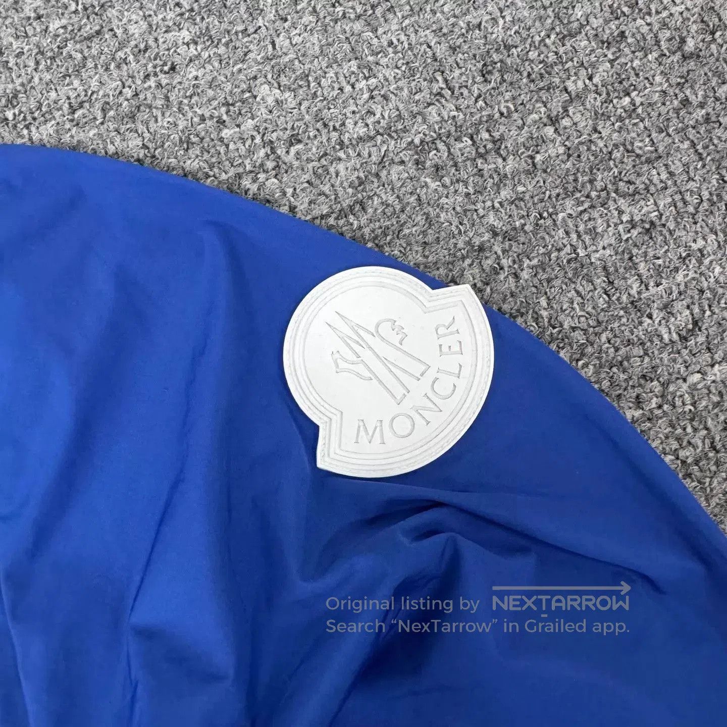 Moncler Blue Hooded Light Jacket with Zip Closure. Size US XXL / EU 58 / 5 - 4 Thumbnail