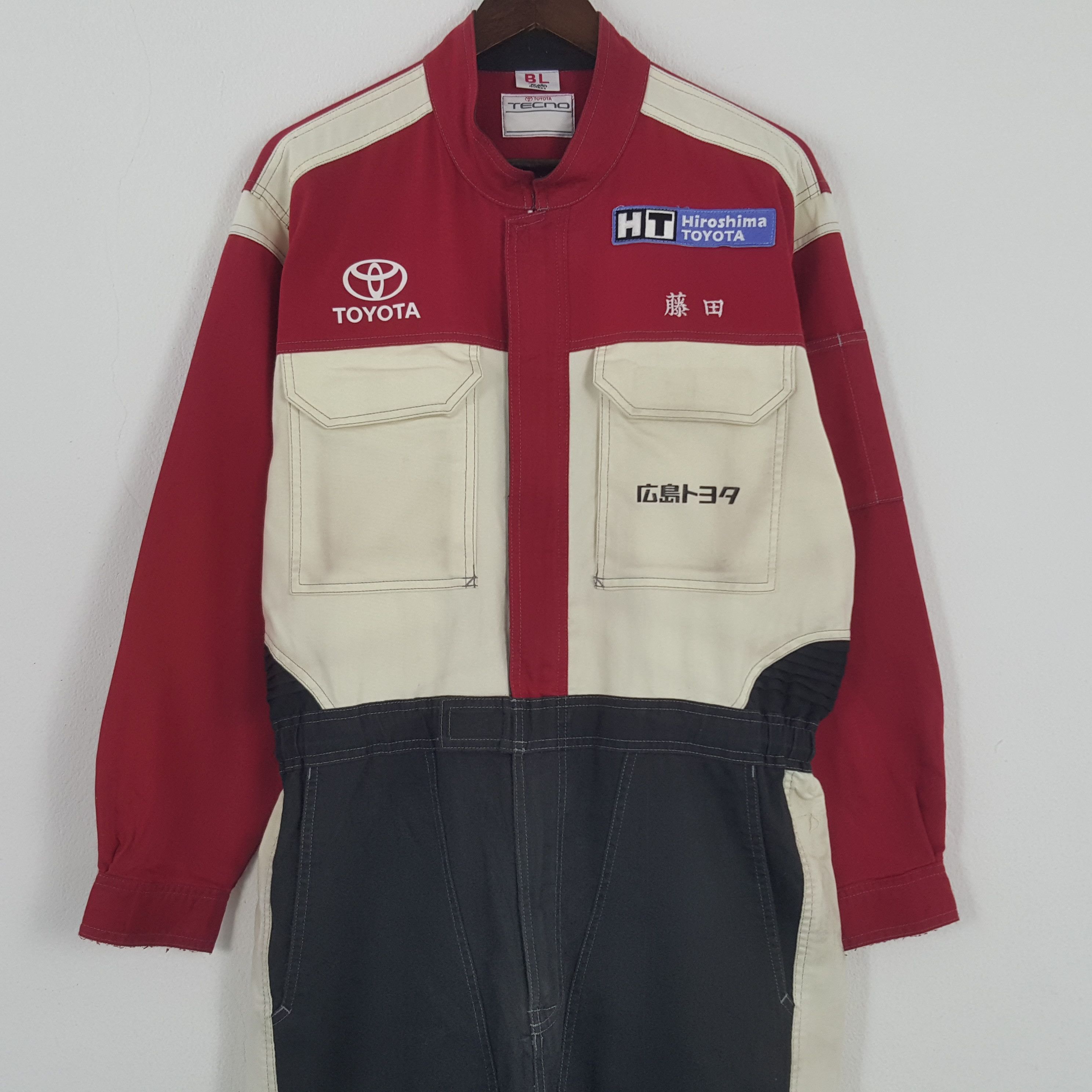 Japanese Brand × Vintage Vintage Toyota Racing Japan Coverall Jumpsuit Jacket Size US L / EU 52-54 / 3 - 5 Thumbnail