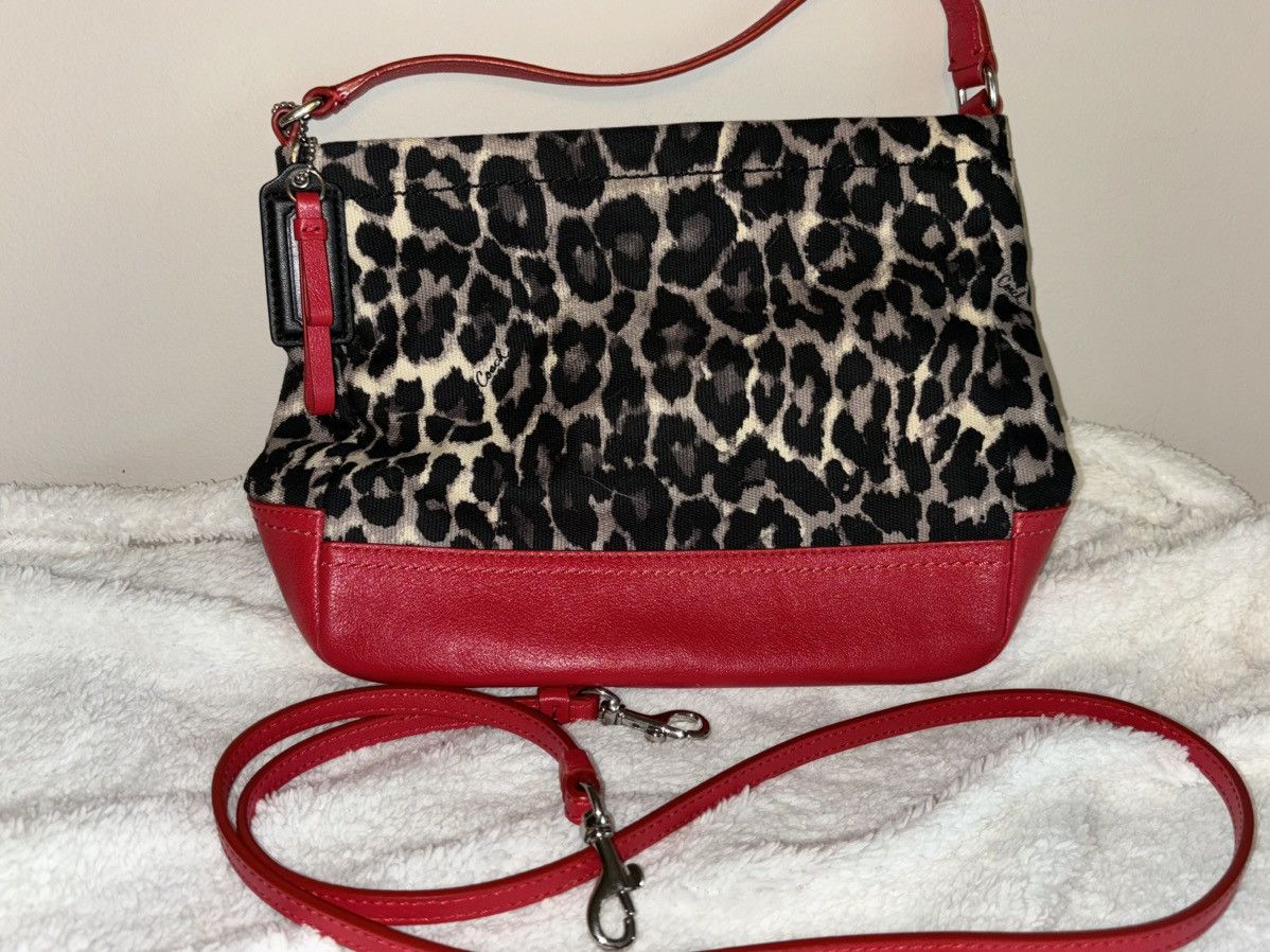 image of Coach Ocelot Handbag/ Crossbody in Leopard, Women's