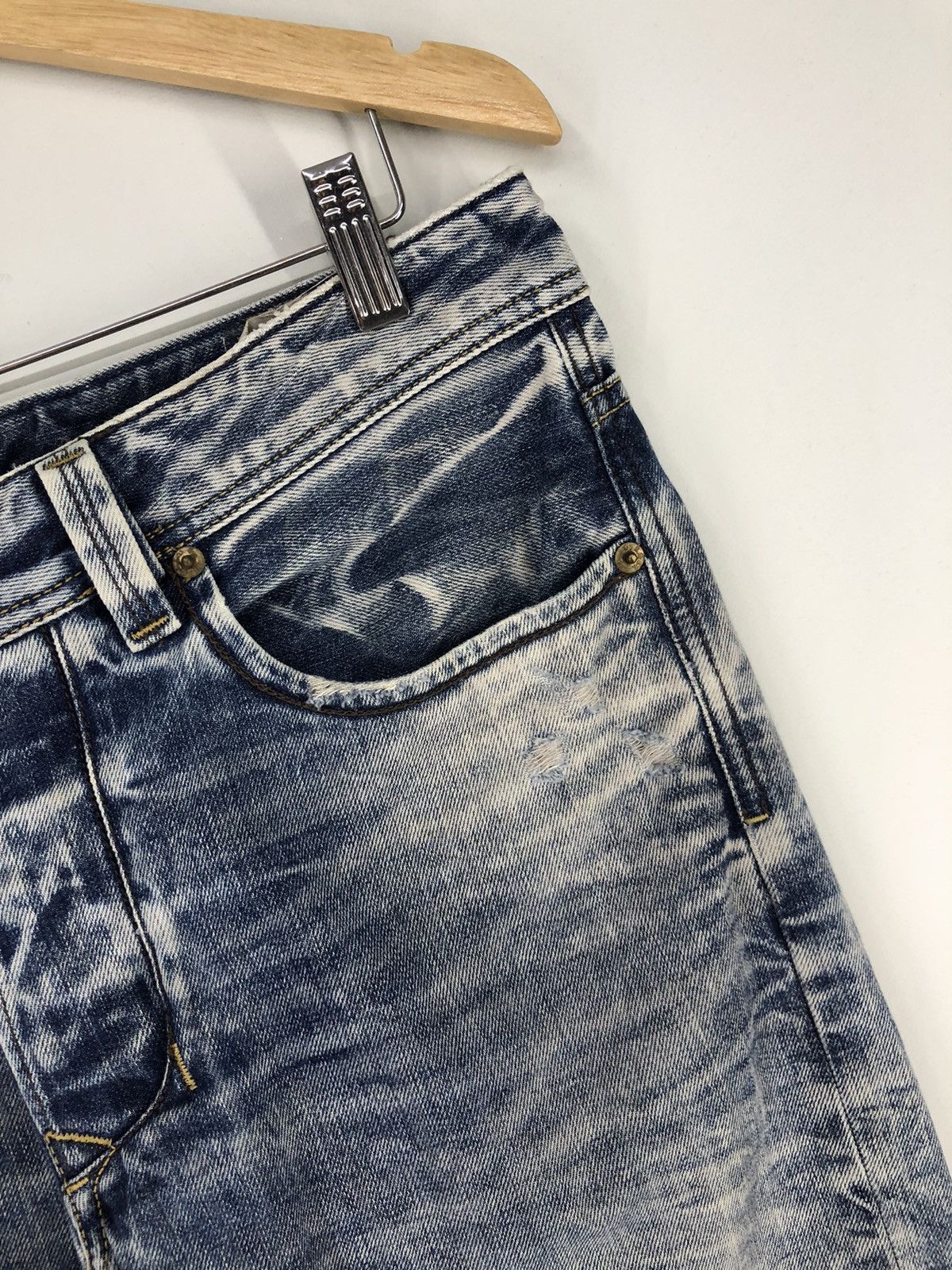 Diesel Vintage Diesel Larkee Distressed Stone Wash Jeans Size US 32 / EU 48 - 5 Thumbnail