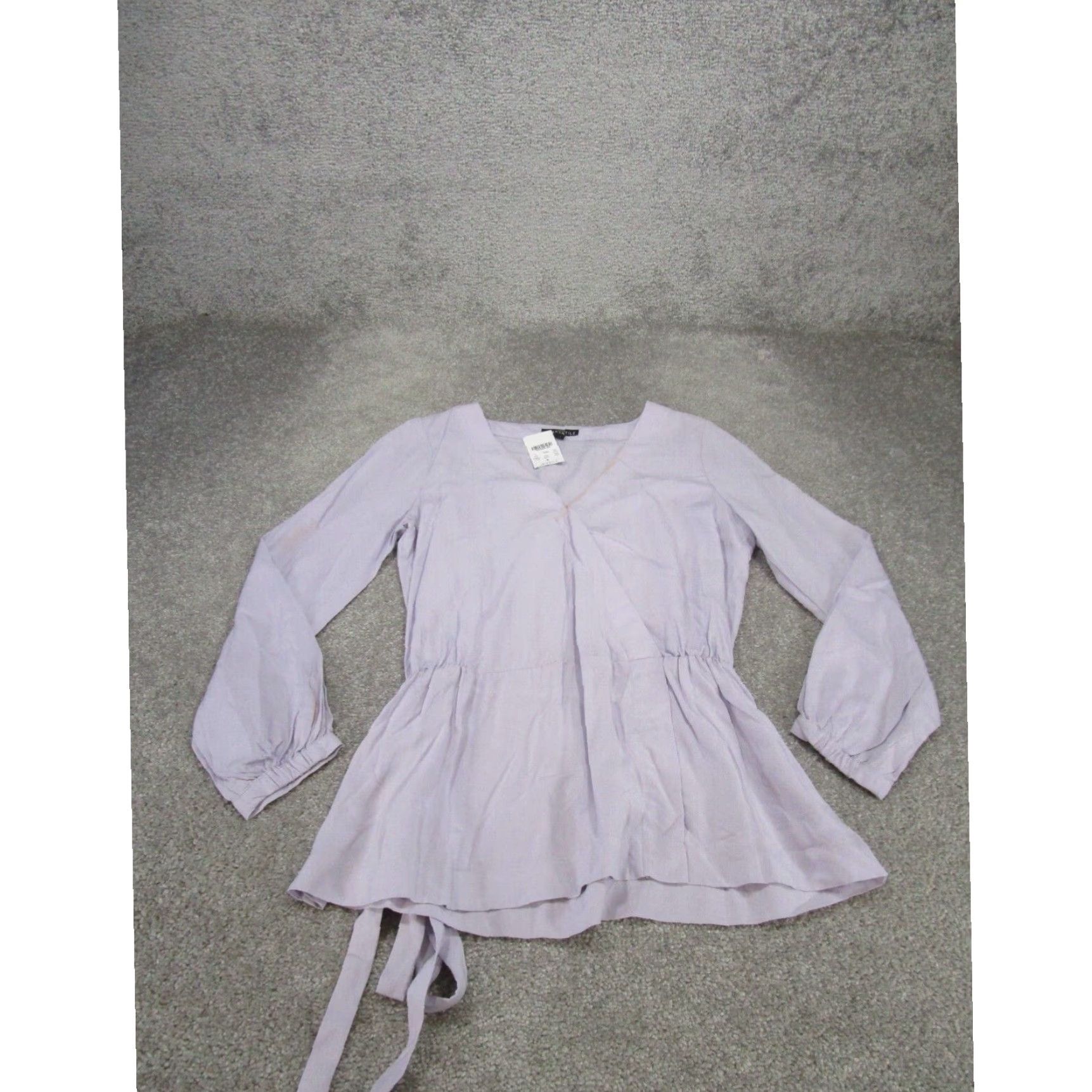 J.Crew J Crew Womens Long Sleeve Purple Shirt Tie Waist Extra Large XL New Size XS / US 0-2 / IT 36-38 - 1 Thumbnail