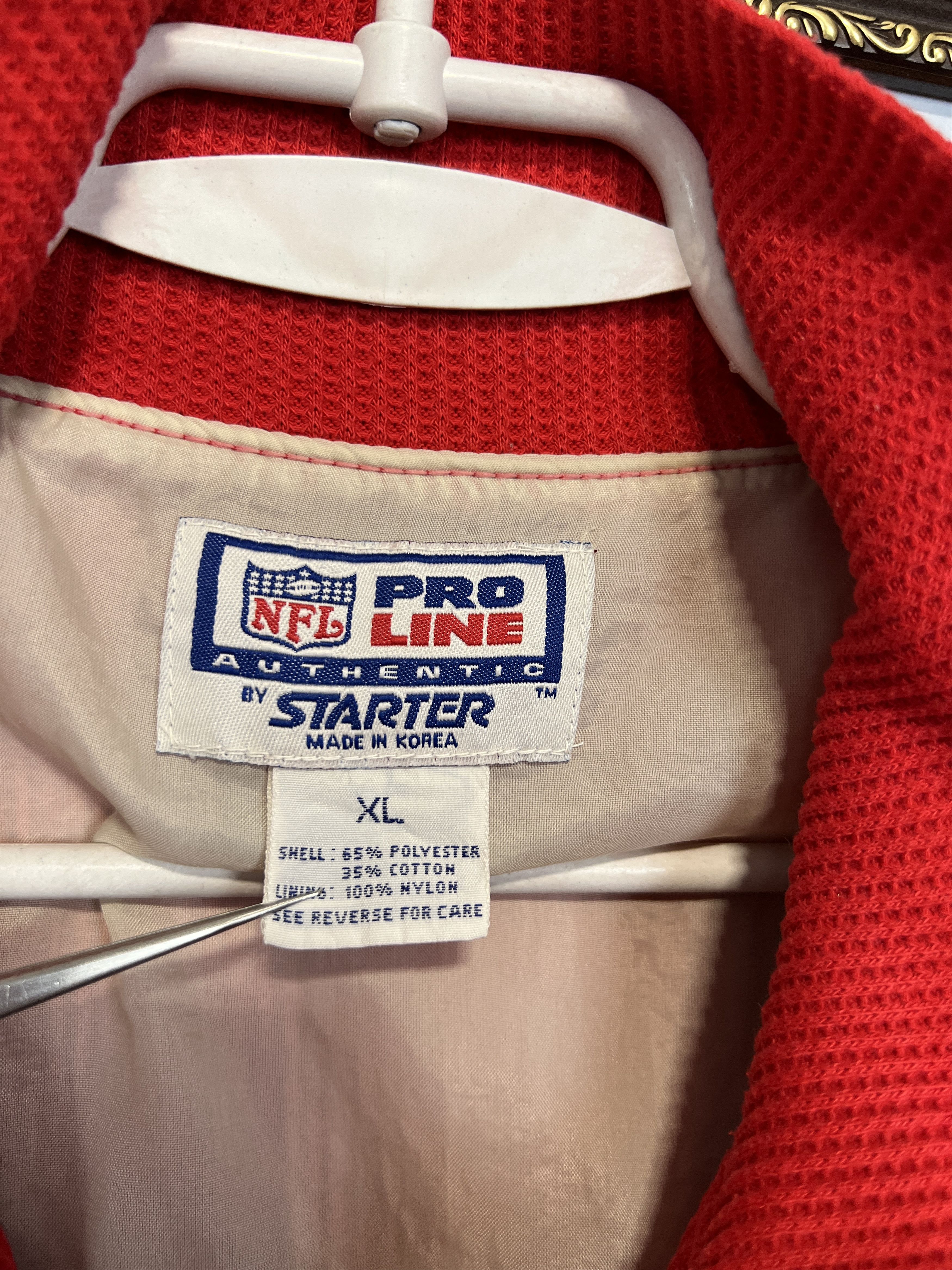 Starter Vintage 90's San Francisco 49ers NFL Jacket Track Top Size US XL / EU 56 / 4 - 9 Thumbnail
