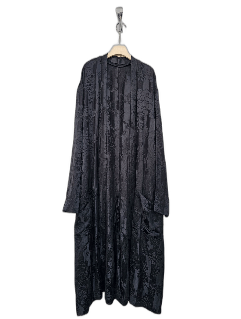 Haider Ackermann Haider Ackermann Long Coat in Linen Silk Blend-2506 Size XXS / US 00 / IT 34 - 1 Thumbnail
