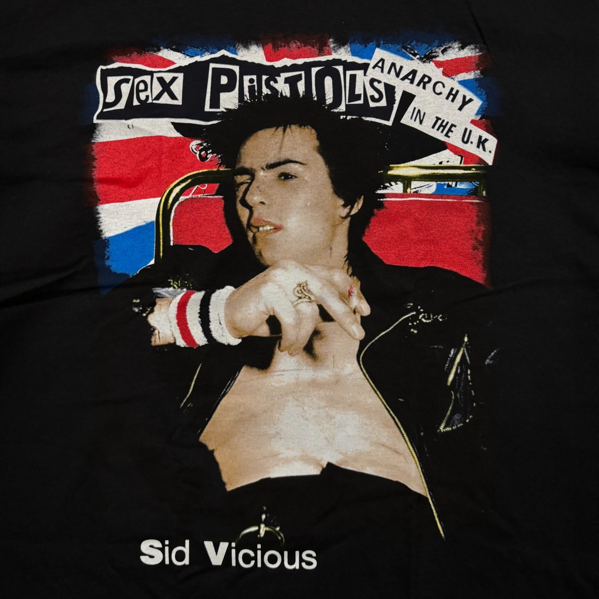 Band Tees Sex Pistols Anarchy in the UK Sid Vicious Punk Band Tee L Size US L / EU 52-54 / 3 - 2 Thumbnail