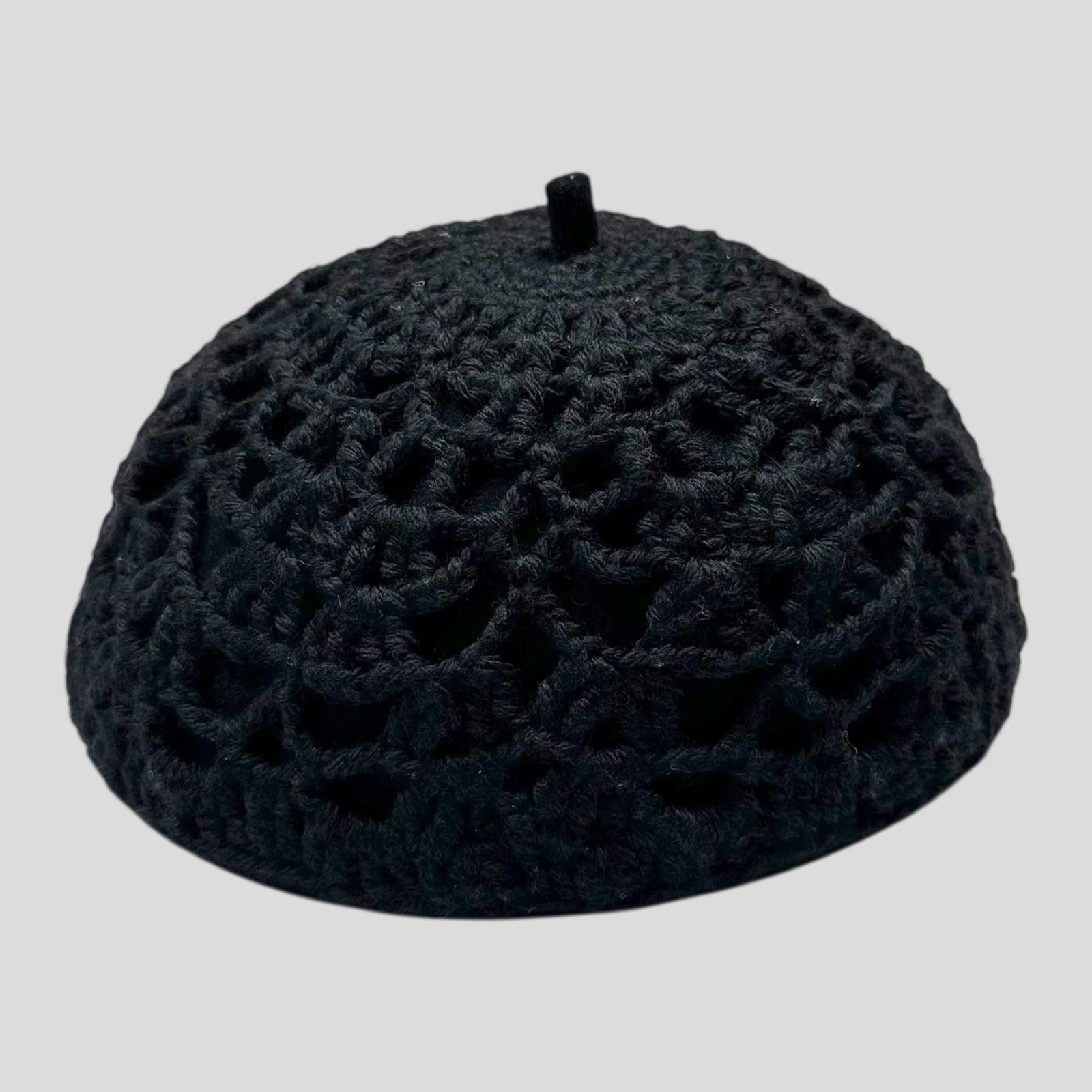 Prada Prada AW05 Crochet Alpaca Wool Beret Hat - M Size ONE SIZE - 3 Thumbnail