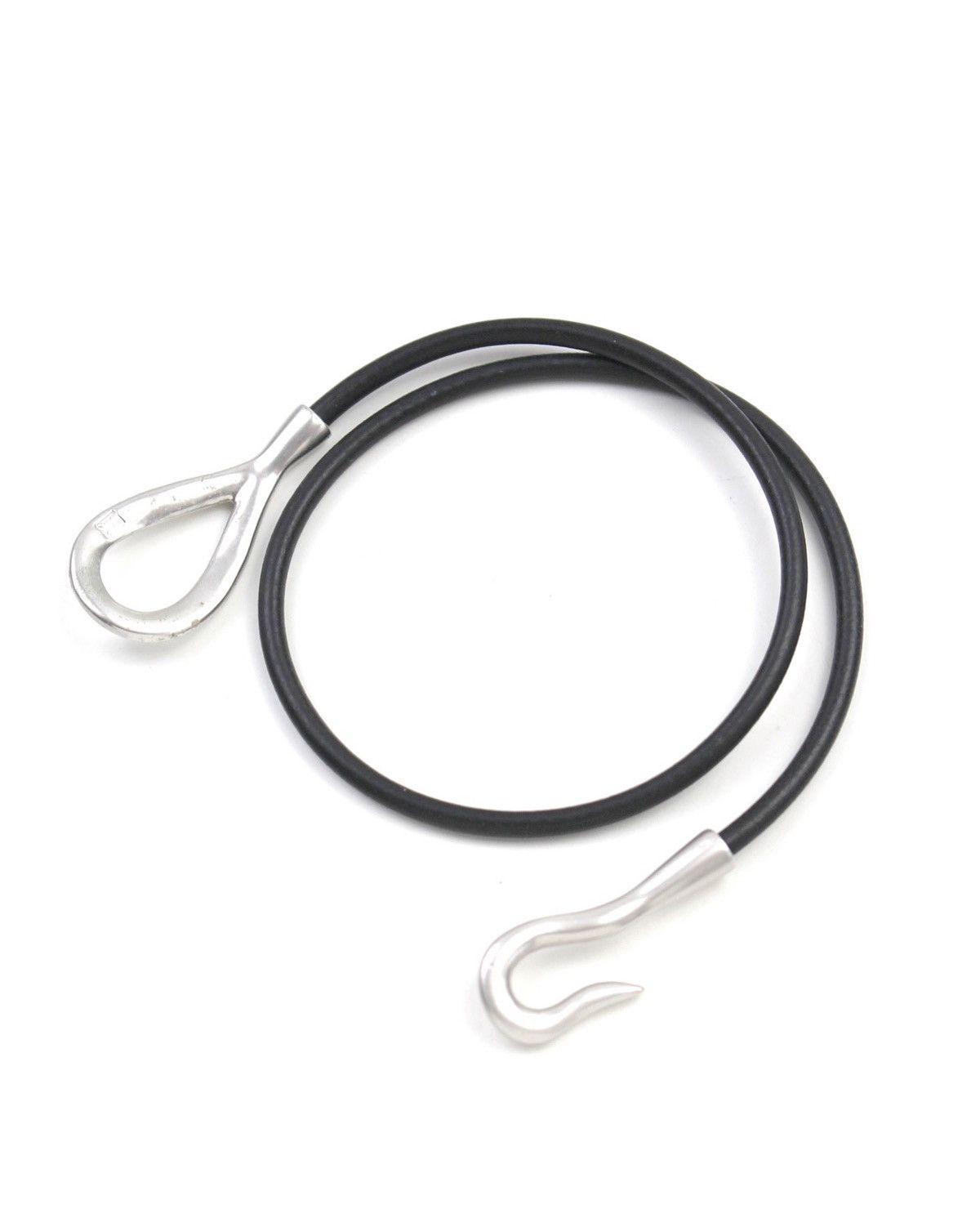 Michel Klein 2000S MICHEL KLEIN MINIMAL LEATHER HOOK BRACELET Size ONE SIZE - 3 Thumbnail