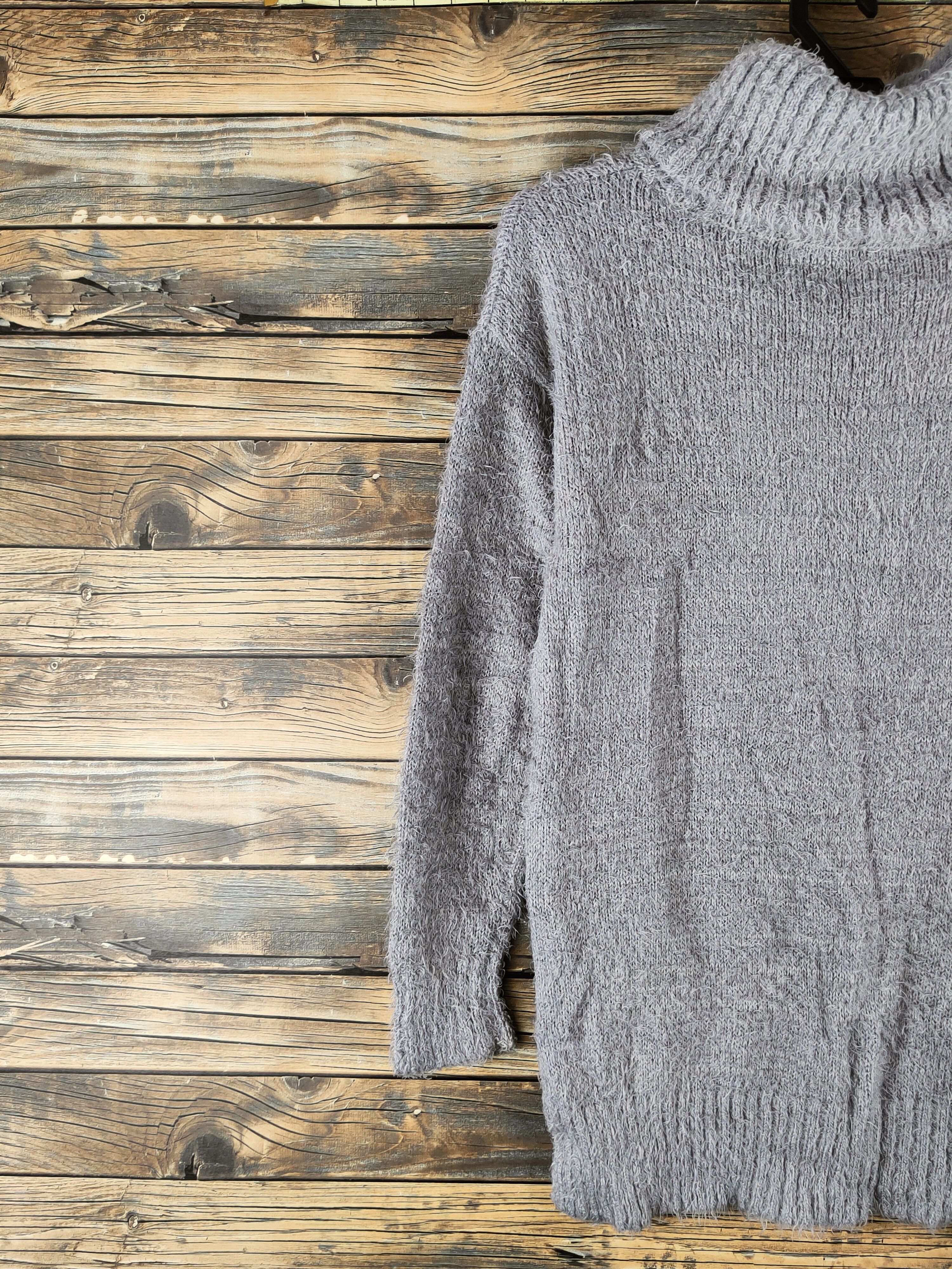 Japanese Brand DL L'espoir Dark Gray Fur Mohair Knitwear #46-490 Size M / US 6-8 / IT 42-44 - 8 Thumbnail