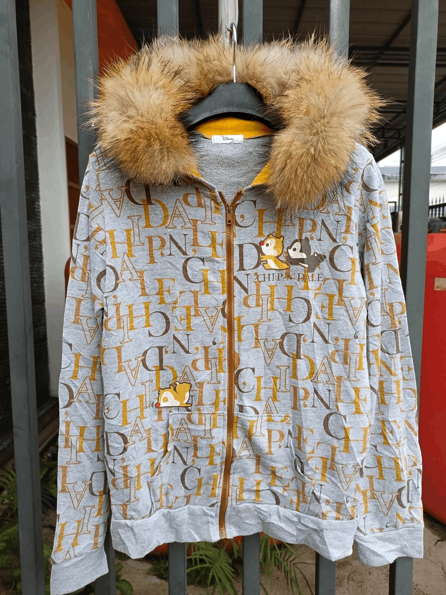 Cartoon Network × Disney × Japanese Brand Disney Chip & Dale Fur Hoodie Full Print Size US XL / EU 56 / 4 - 20 Thumbnail