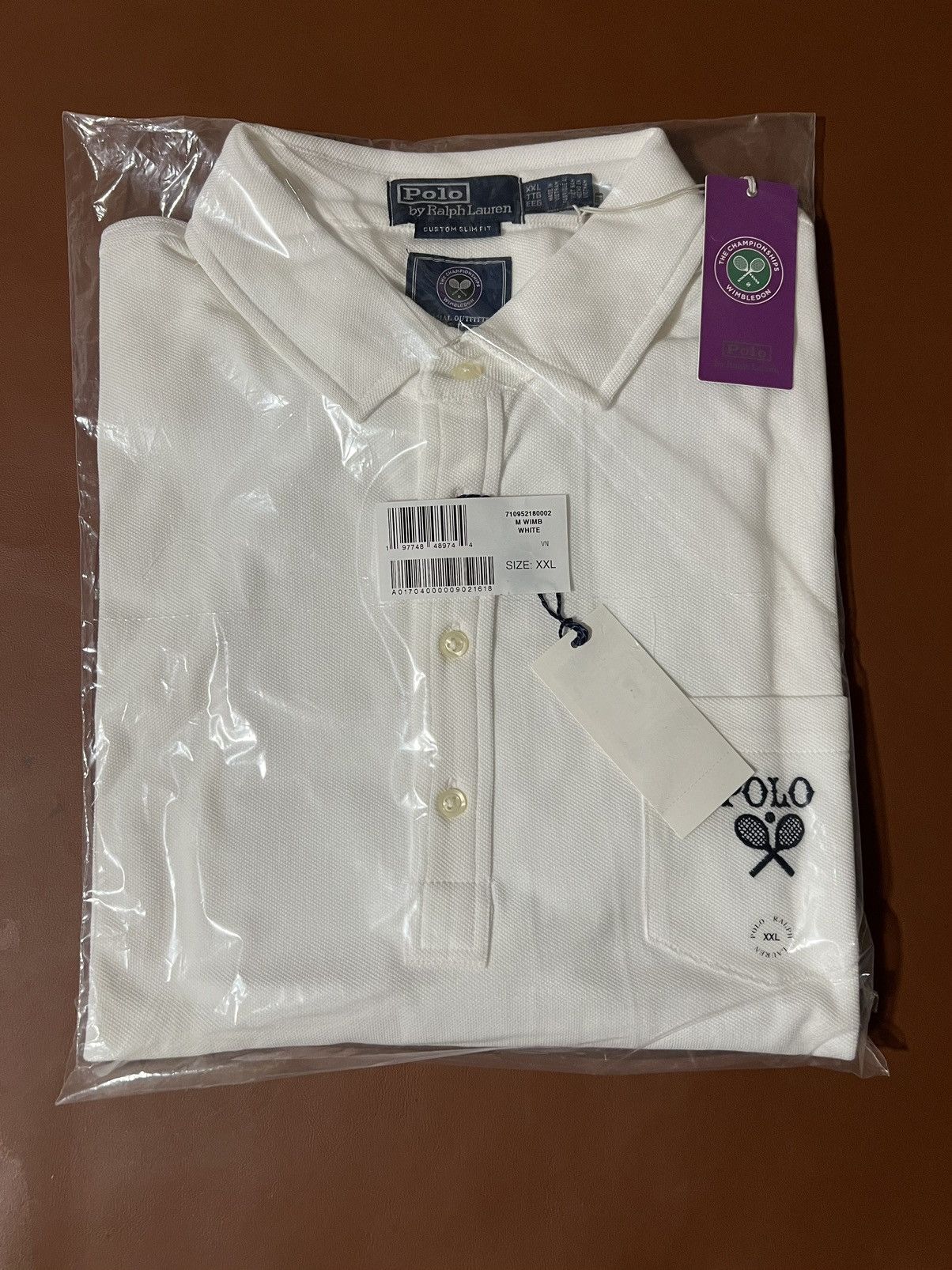 Polo Ralph Lauren Polo Ralph Lauren Wimbledon Custom Slim Fit Polo Shirt XXL Size US XXL / EU 58 / 5 - 5 Thumbnail