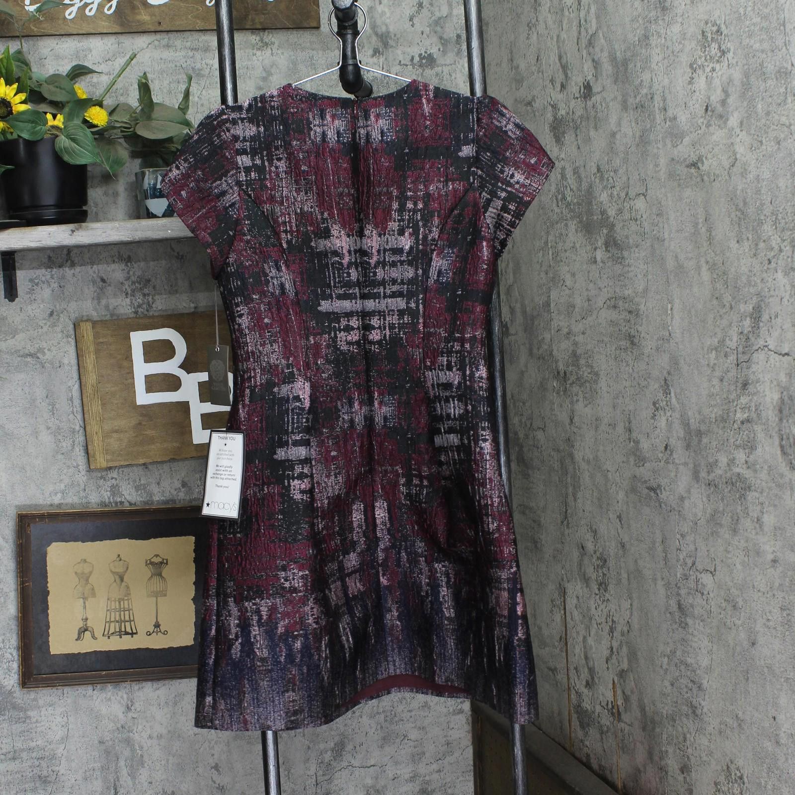 Vince Camuto Nwt Vince Camuto Fit Puff Sleeve Dress Vc4m5667 Wine Red 8 Size M / US 6-8 / IT 42-44 - 2 Thumbnail